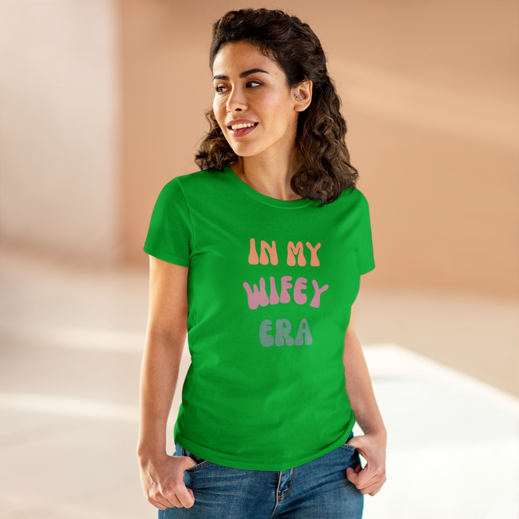 T-Shirt - Women's Midweight Cotton Tee with 'In My Wifey Era' Design