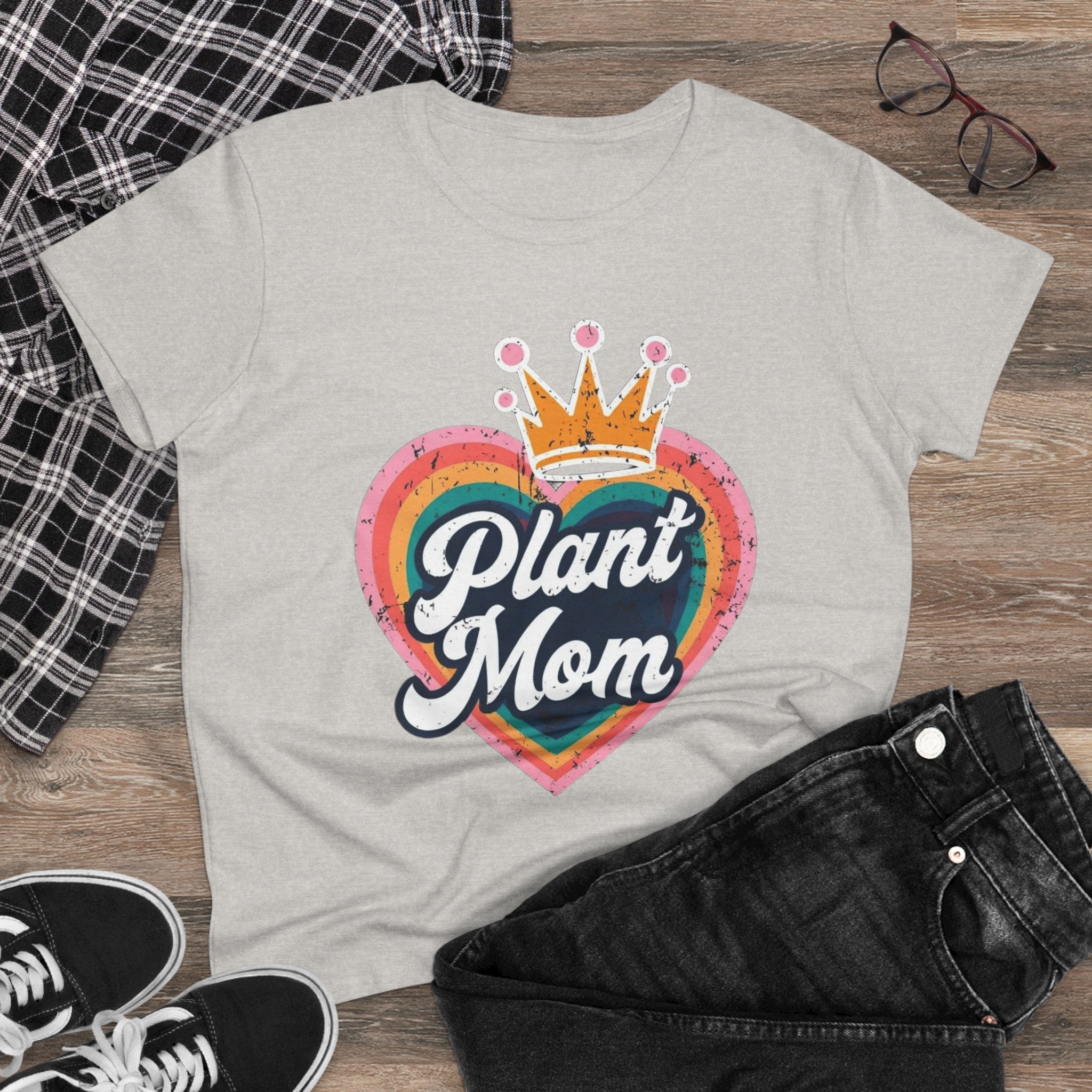 Plant Mom Cotton Tee - Perfect Gift for Plant Lovers, Women's Graphic Shirt, Casual Wear, Eco-Friendly Fashion, Birthday Gift garden
