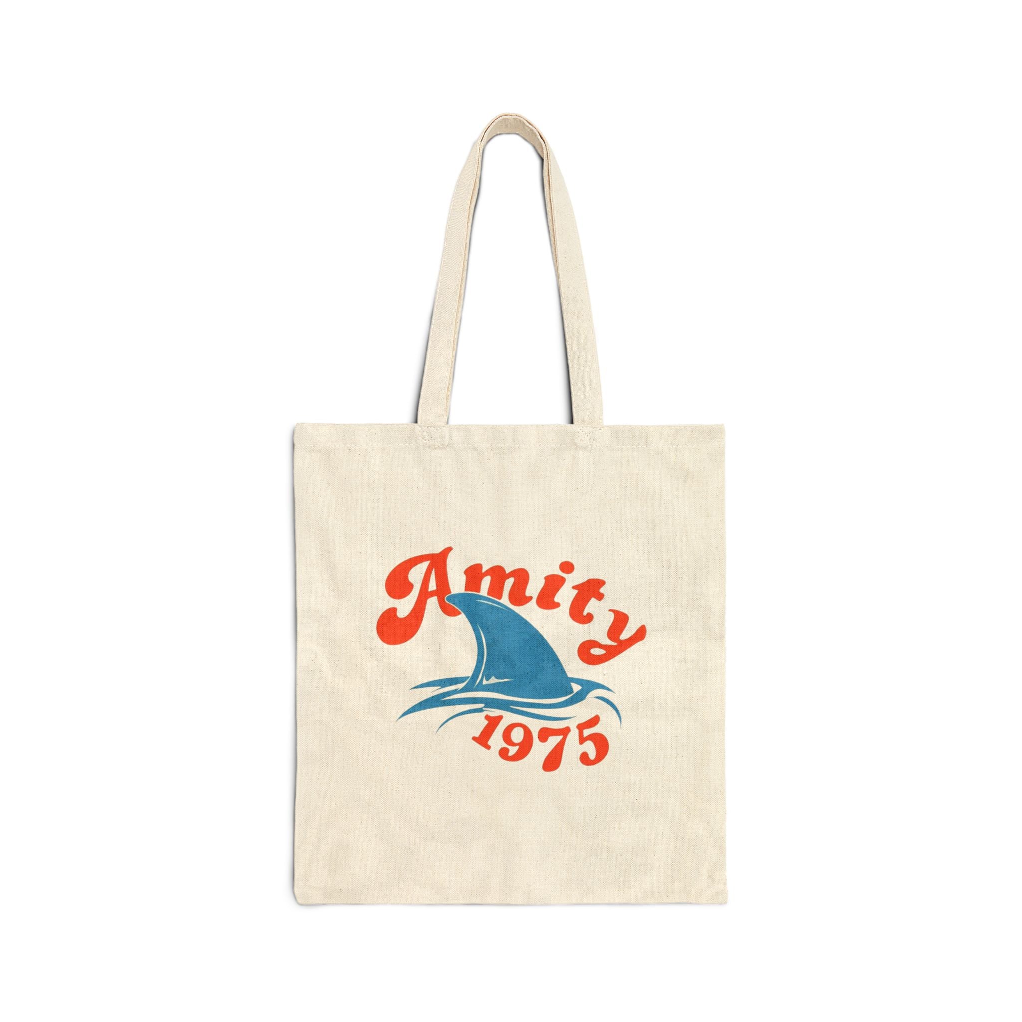 Shark Amity 1975 Vintage Canvas Tote Bag, Eco-Friendly Shopping Bag, Beach Day Essential, Summer Outings, Gift for Friends Marthas Vineyard