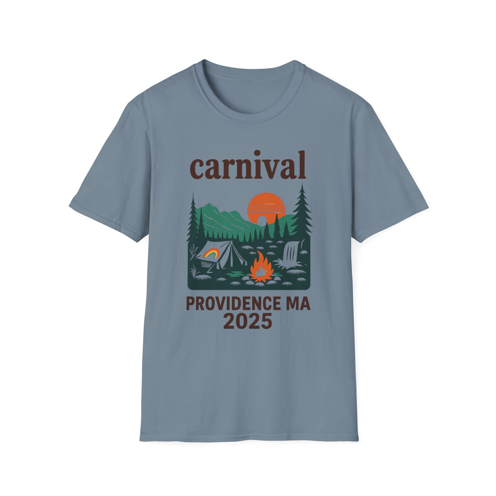 ProvinceTown maCarnival Graphic T-Shirt, Vintage Camping Tee, Unisex Softstyle Shirt, Festival , Summer Adventure Wear, Gift for Travelers