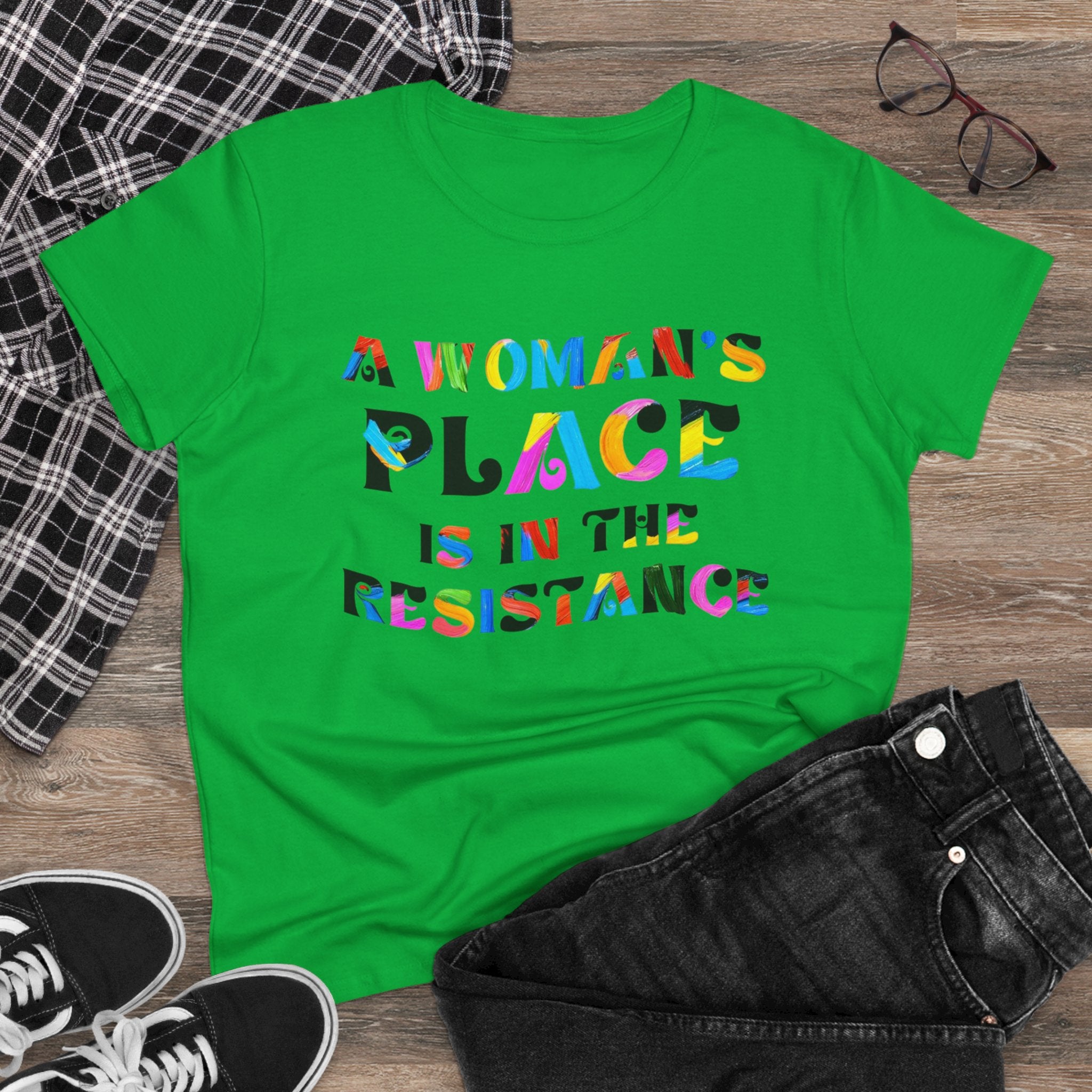A womans place Feminist Tee, Women's Rights Shirt, Protest Activist Top, Social Justice Clothing, Feminism Tshirt No Kings