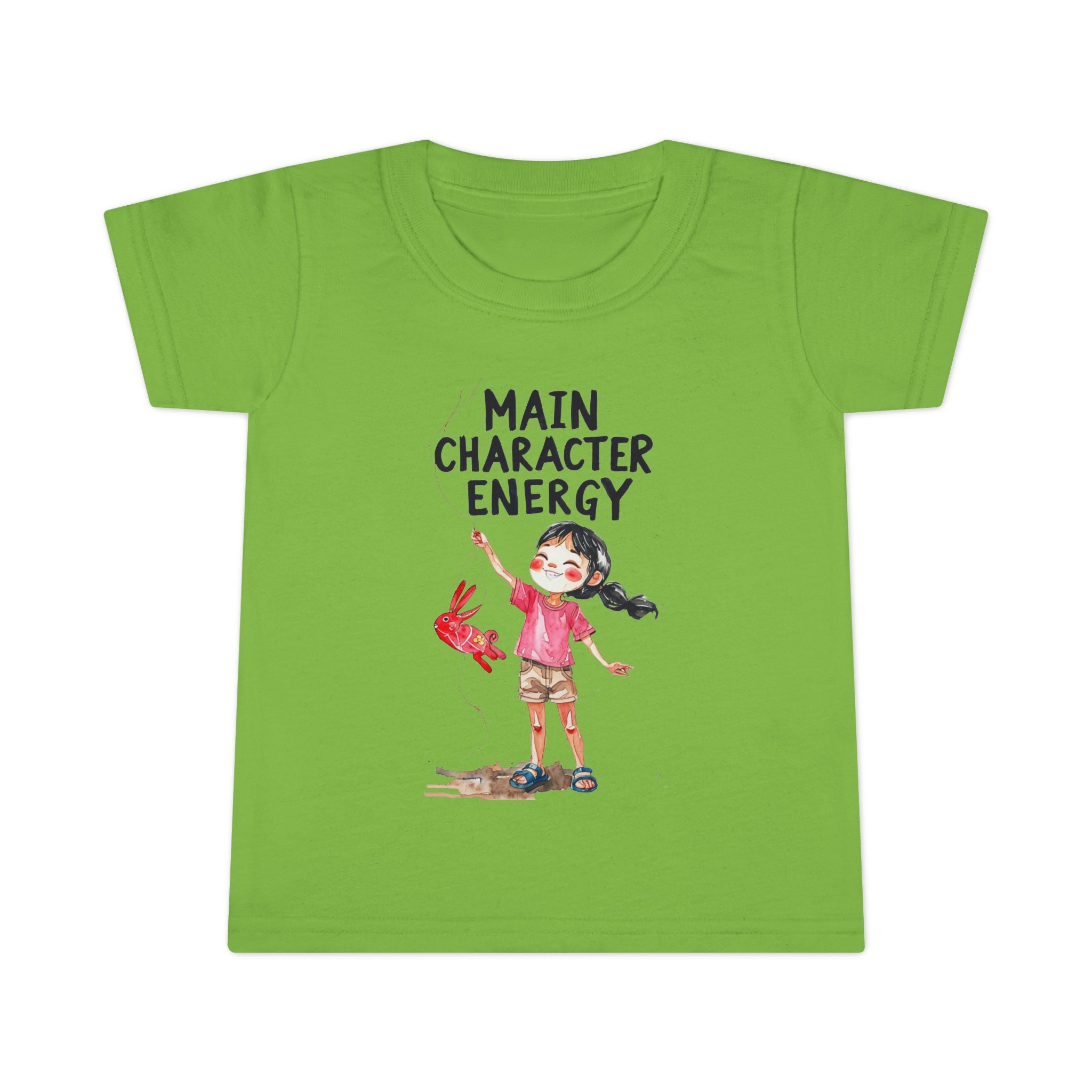 Main Character Energy Toddler T-Shirt, Playful Kids Tee, Birthday Gift, Children's Apparel, Cute Graphic Shirt