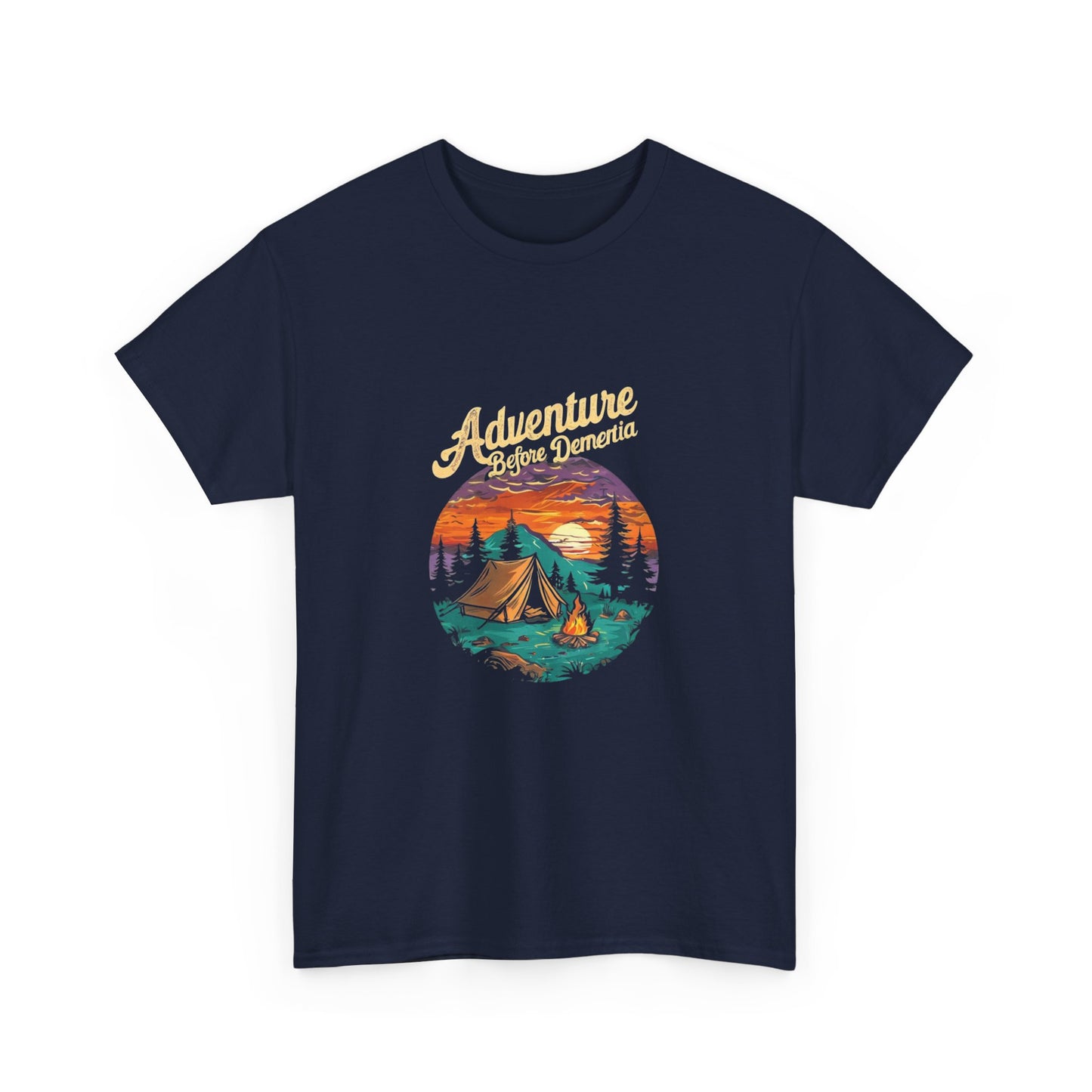 Adventure Before Dementia Unisex Tee, Funny Graphic T-Shirt, Retirement Gift, Elderly Humor Shirt, Memory Loss Joke Top