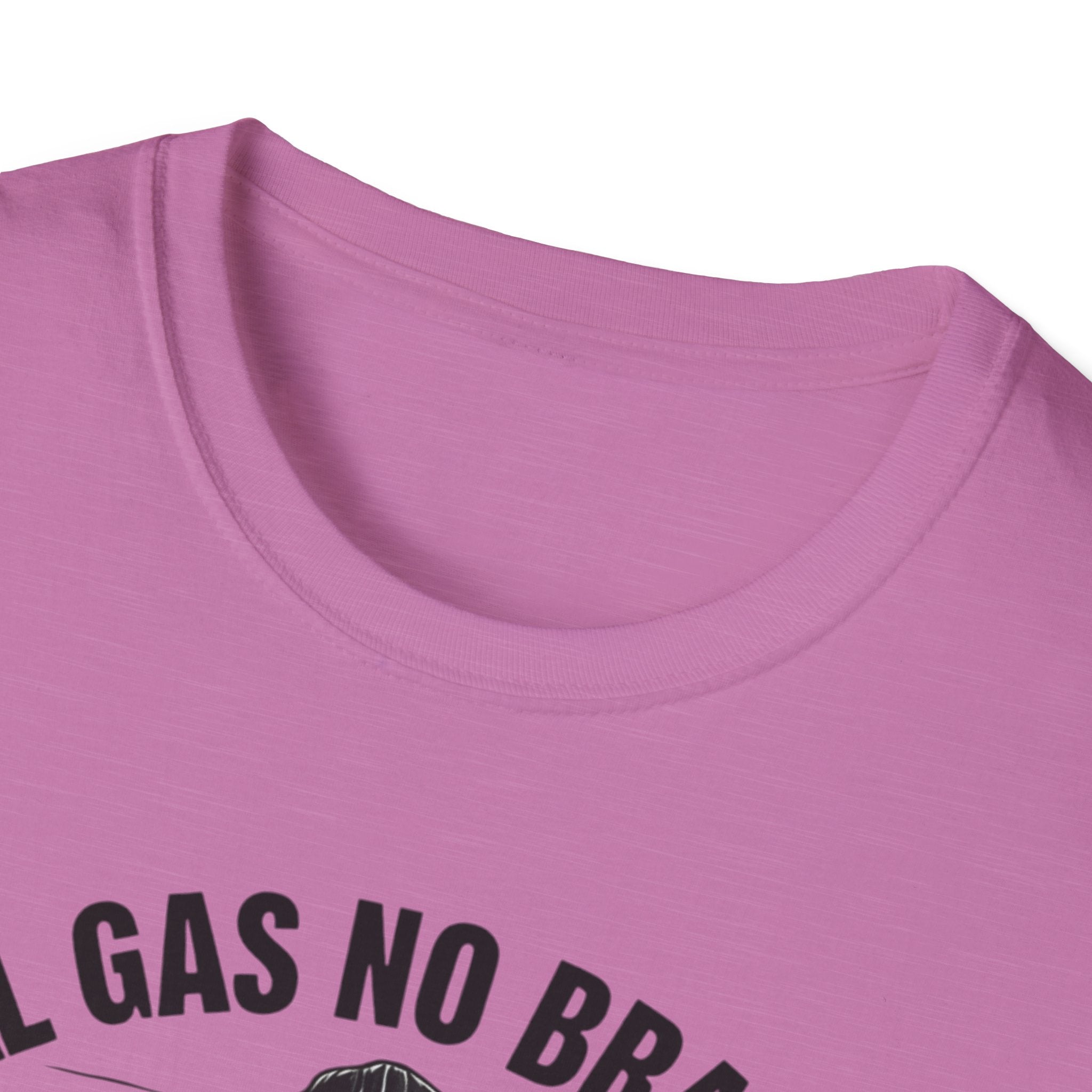 All Gas No Brakes Tee, Beach Party Skull Unisex Softstyle T-Shirt, Summer Skeleton Shirt, Vacation Graphic Top, Surfing Skeleton Apparel
