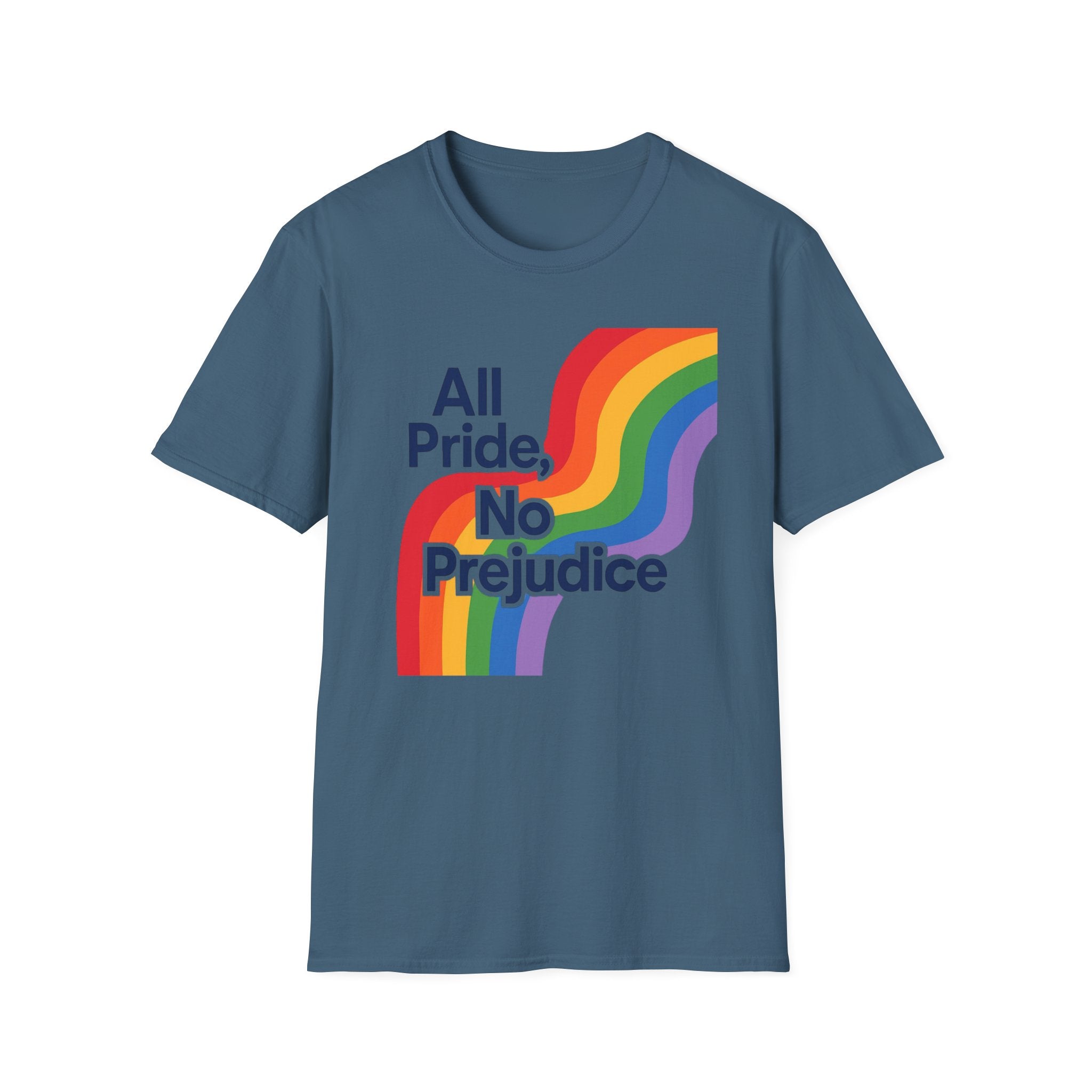 All pride no prejudice Pride Awareness Tee rainbow gift social justice T shirt