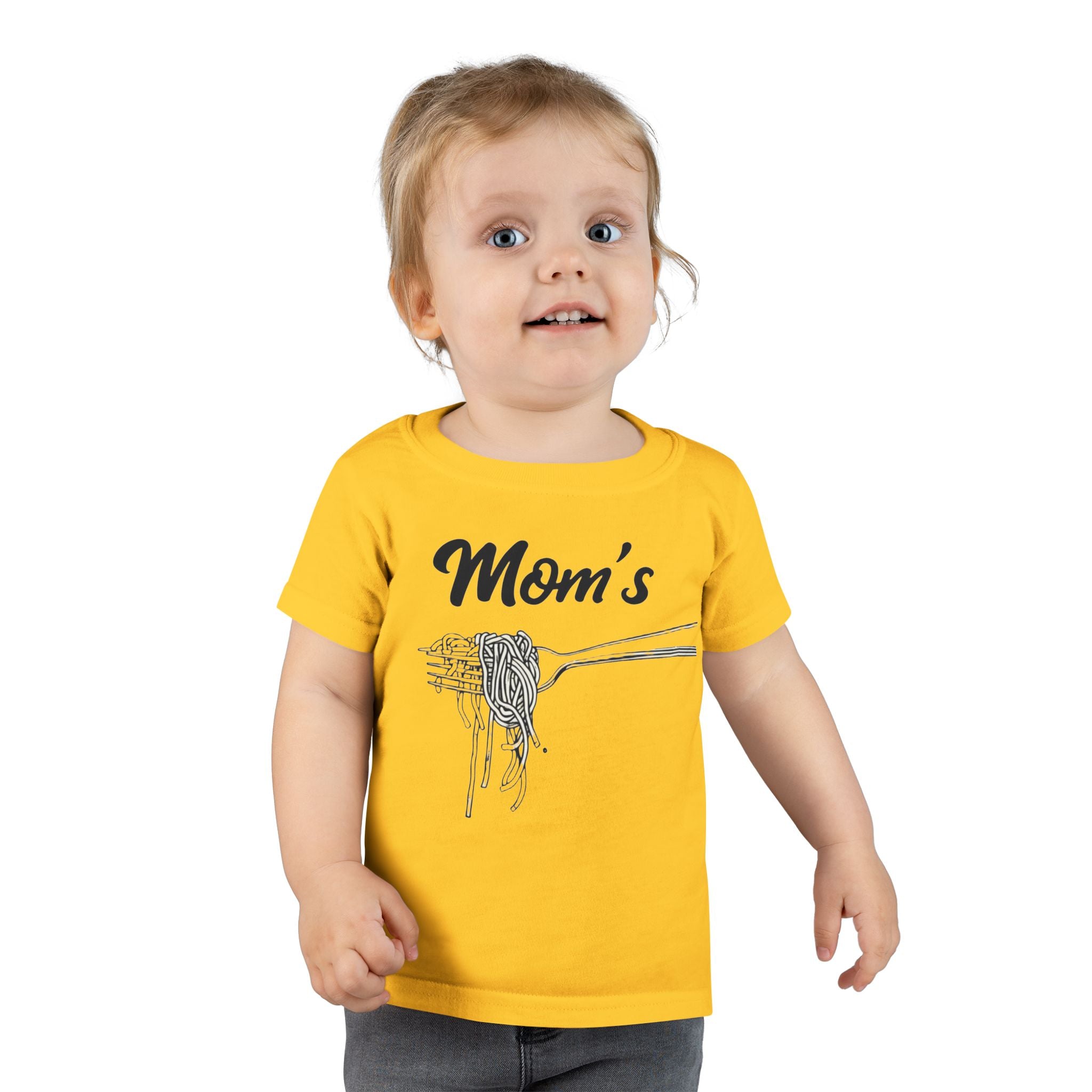 Messy Kid Toddler T-shirt, Mom's Spaghetti Baby Shirt, Fun Kids Clothes, Cute Child Tee, Funny Children's Apparel