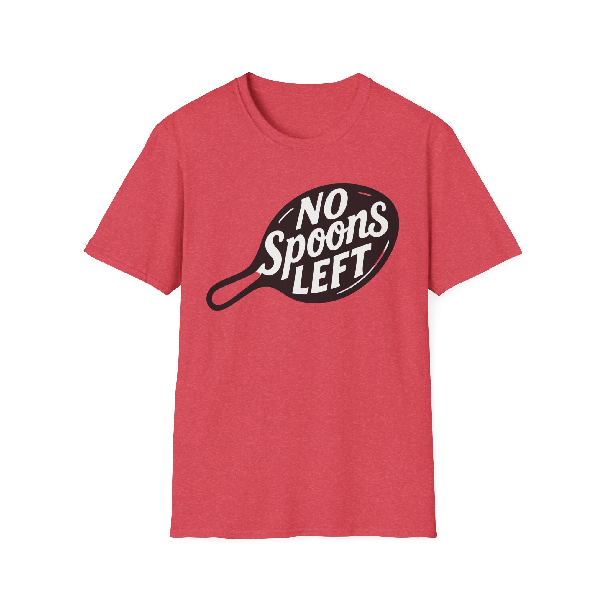 No spoons left chronic Illness Awareness Unisex Soft T-Shirt, Spoonie Shirt, Invisible Health Conditions Tee, Chronic Illness Support Top