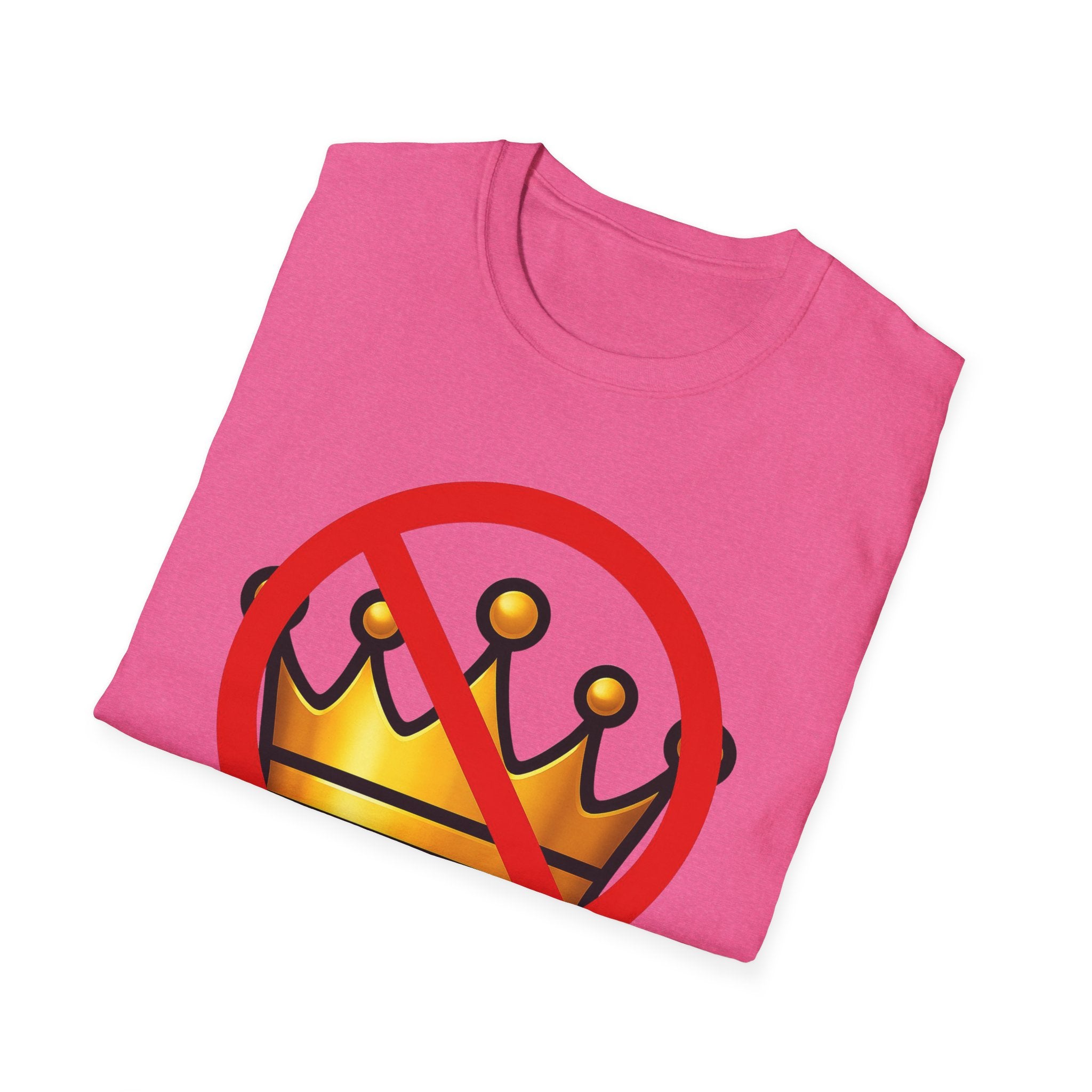 No Kings Anti Trump Protest Activist Unisex Softstyle T-Shirt, Resist Gift, June 14 Social Justice Tee, Activism Apparel, Political