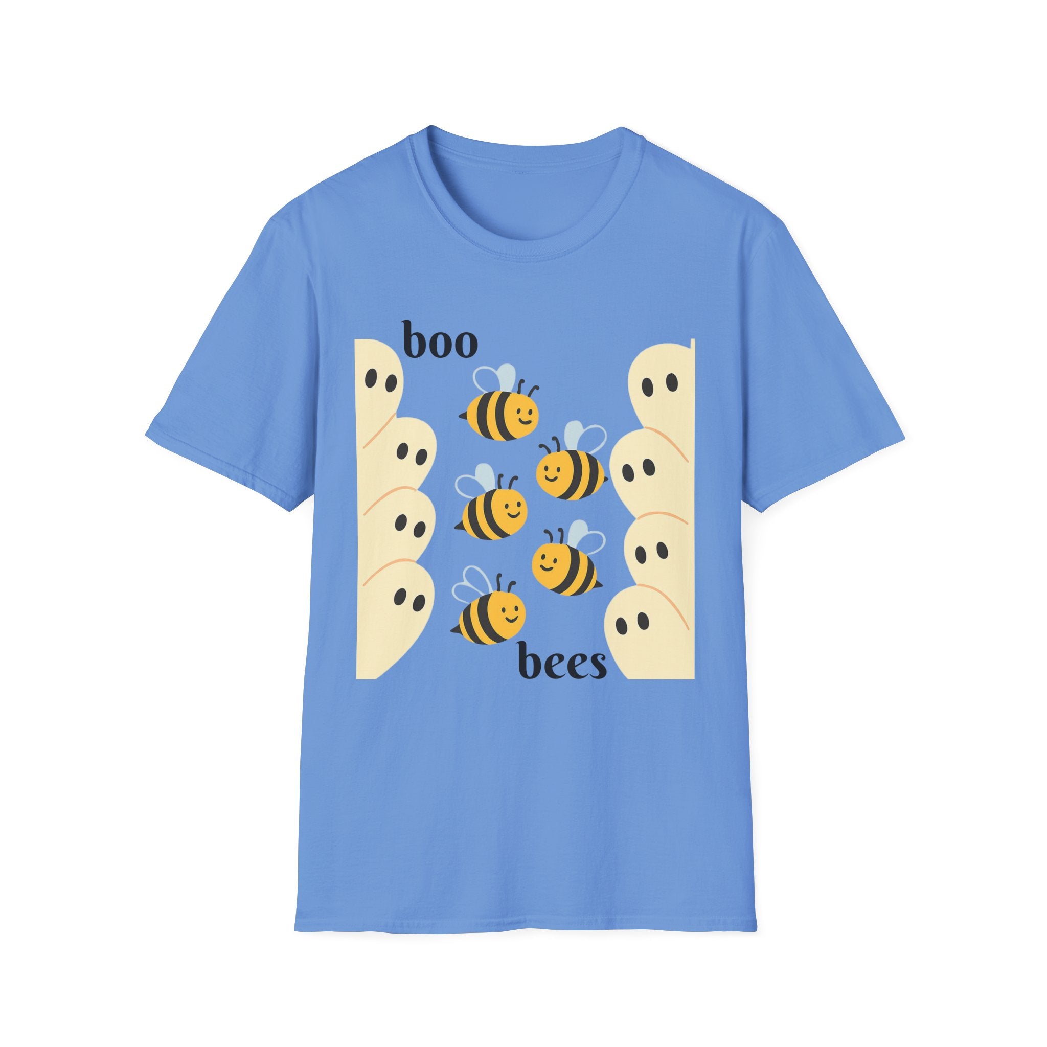 Boo Bees Ghost Halloween Costume Unisex Softstyle T-Shirt - Bee Lovers Gift, Spooky Shirt, Halloween Party, Funny Costume Tee, Cute Ghost