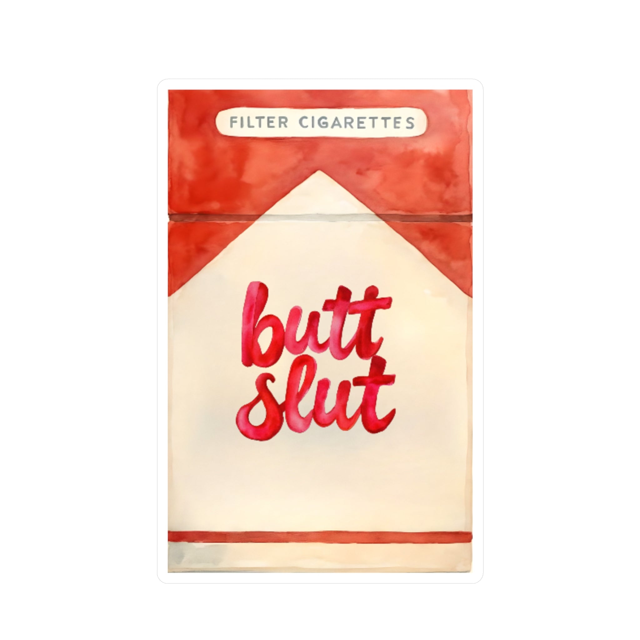 Butt Slut smoker Playful Vinyl Decals for Fun Decor, Funny Stickers for Gifts, Humorous Art, Unique Party Favors, Quirky Home Accessories
