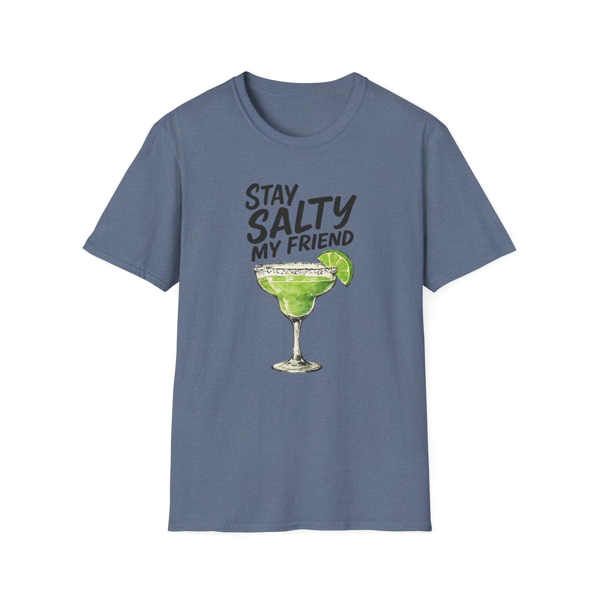 Stay Salty my friend Margarita Cocktail T-shirt, Tequila Drink Party Tee, Unisex Softstyle Top, Funny Graphic Shirt