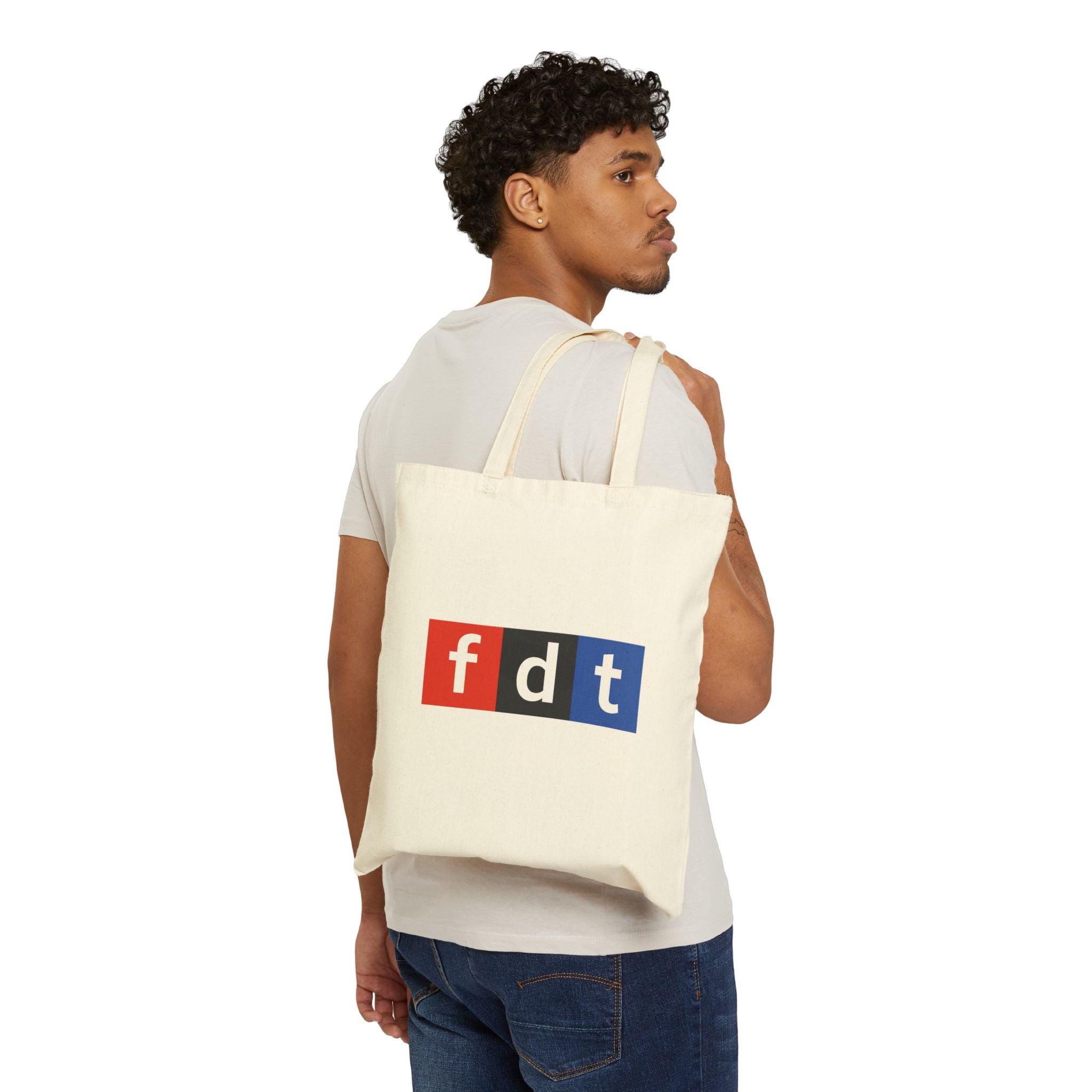 FDT ANTI TRUMP Stylish Cotton Canvas Tote Bag, Eco-Friendly Shopping, Reusable Grocery Bag, Gift for Friends, social justice Activist gift