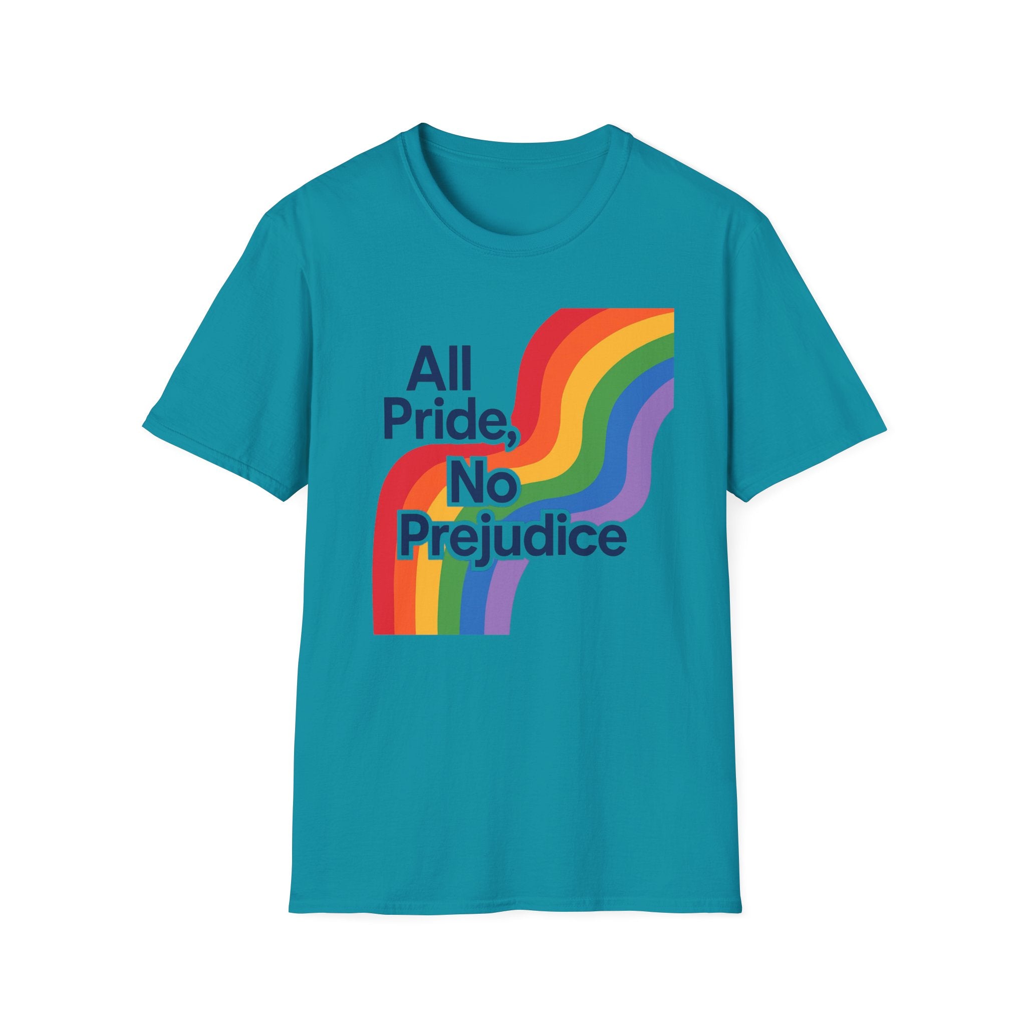 All pride no prejudice Pride Awareness Tee rainbow gift social justice T shirt