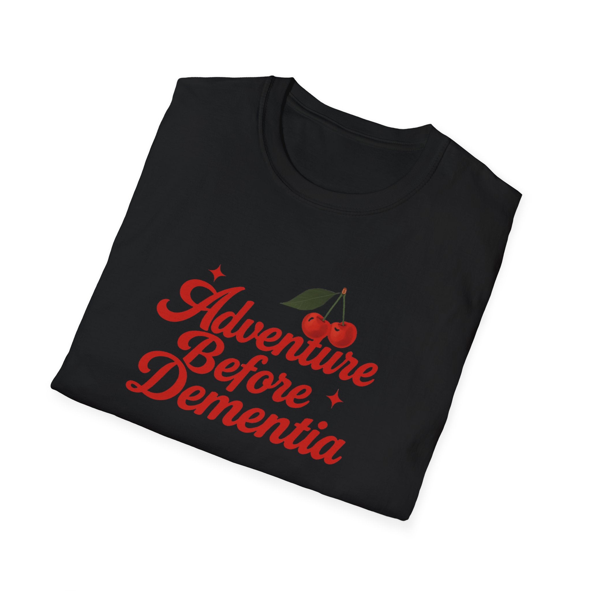 Adventure Before Dementia T-Shirt, Unisex Tee for Caregivers, Memory Awareness, Cozy Casual Wear, Gift Idea for Friends retirement gift