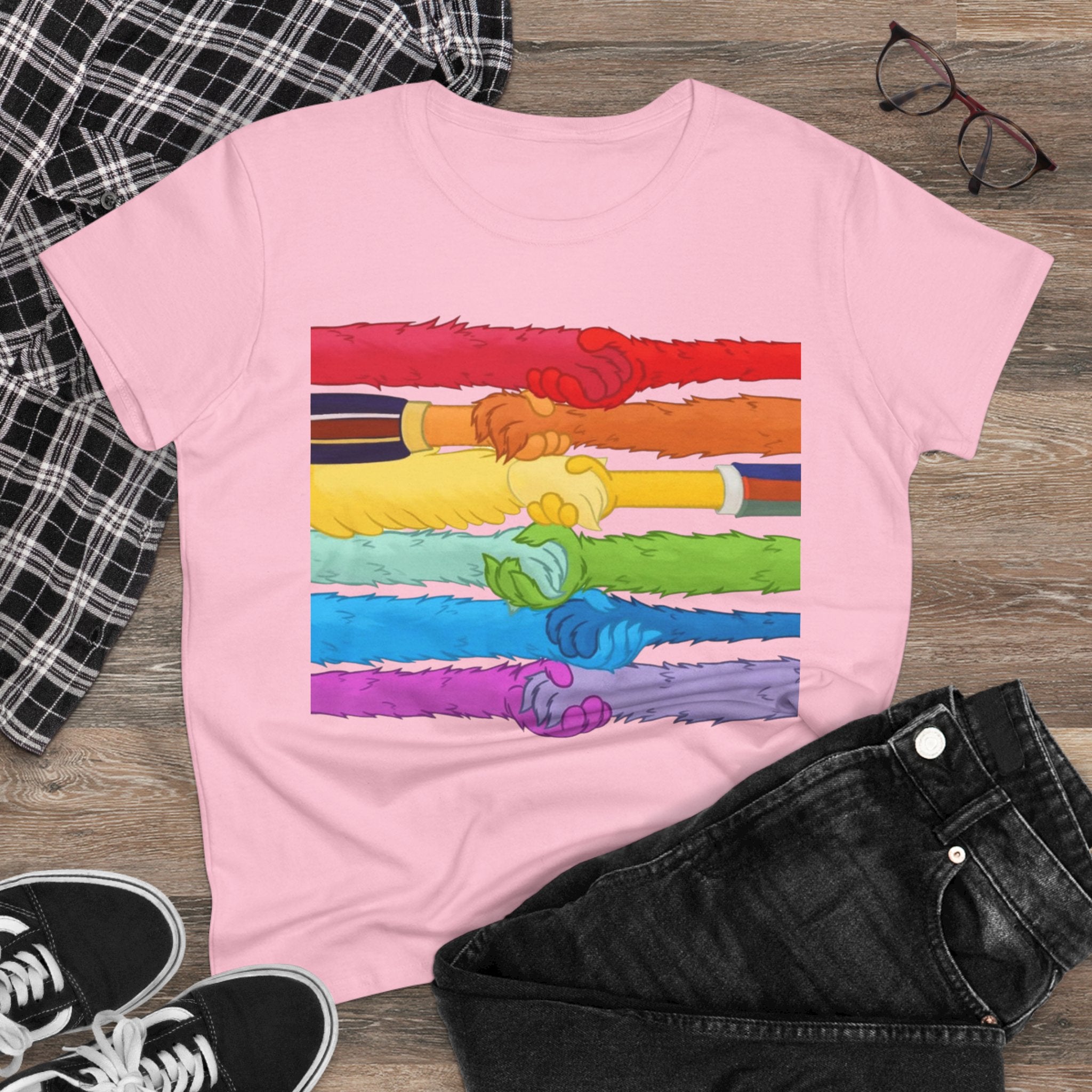 Kindness and diversity count! Pride Unity Tee, LGBTQ+ Cotton T-Shirt for Celebrations, Rainbow Design, Equality Shirt,  anti Trump Wear
