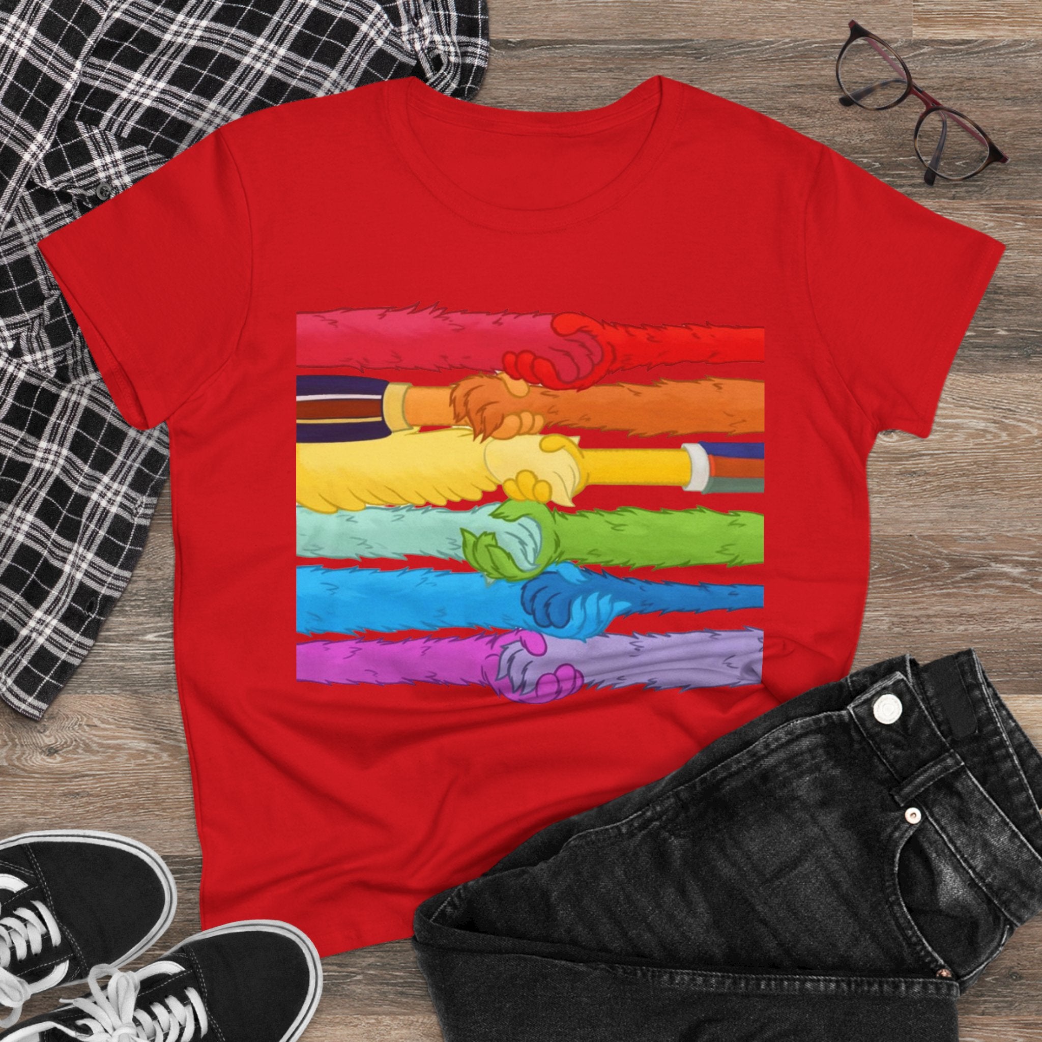 Kindness and diversity count! Pride Unity Tee, LGBTQ+ Cotton T-Shirt for Celebrations, Rainbow Design, Equality Shirt,  anti Trump Wear