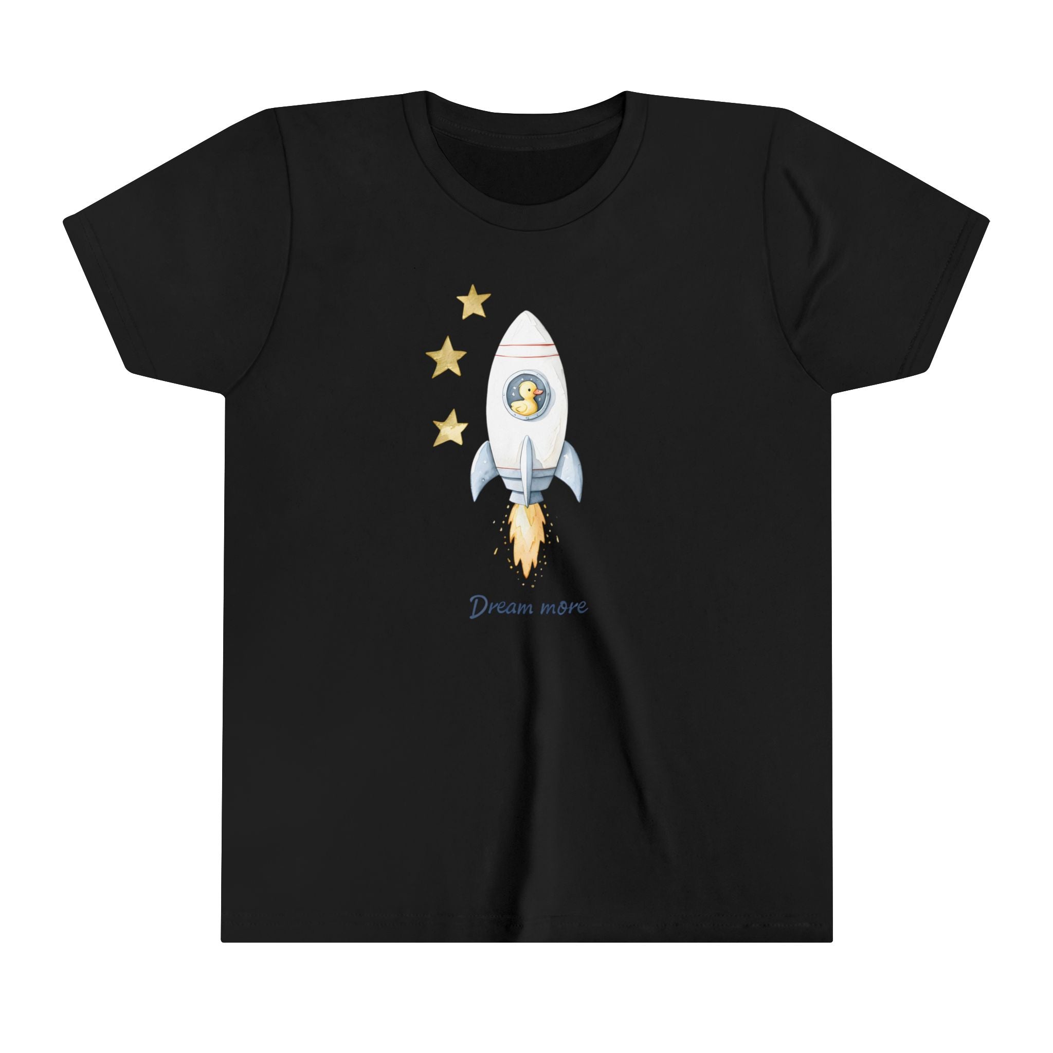 Dream More Youth Short Sleeve Tee, Inspirational Quote Shirt for Kids, Motivational Graphic Tshirt, Positive Vibes Child Top, Dreamer Gift