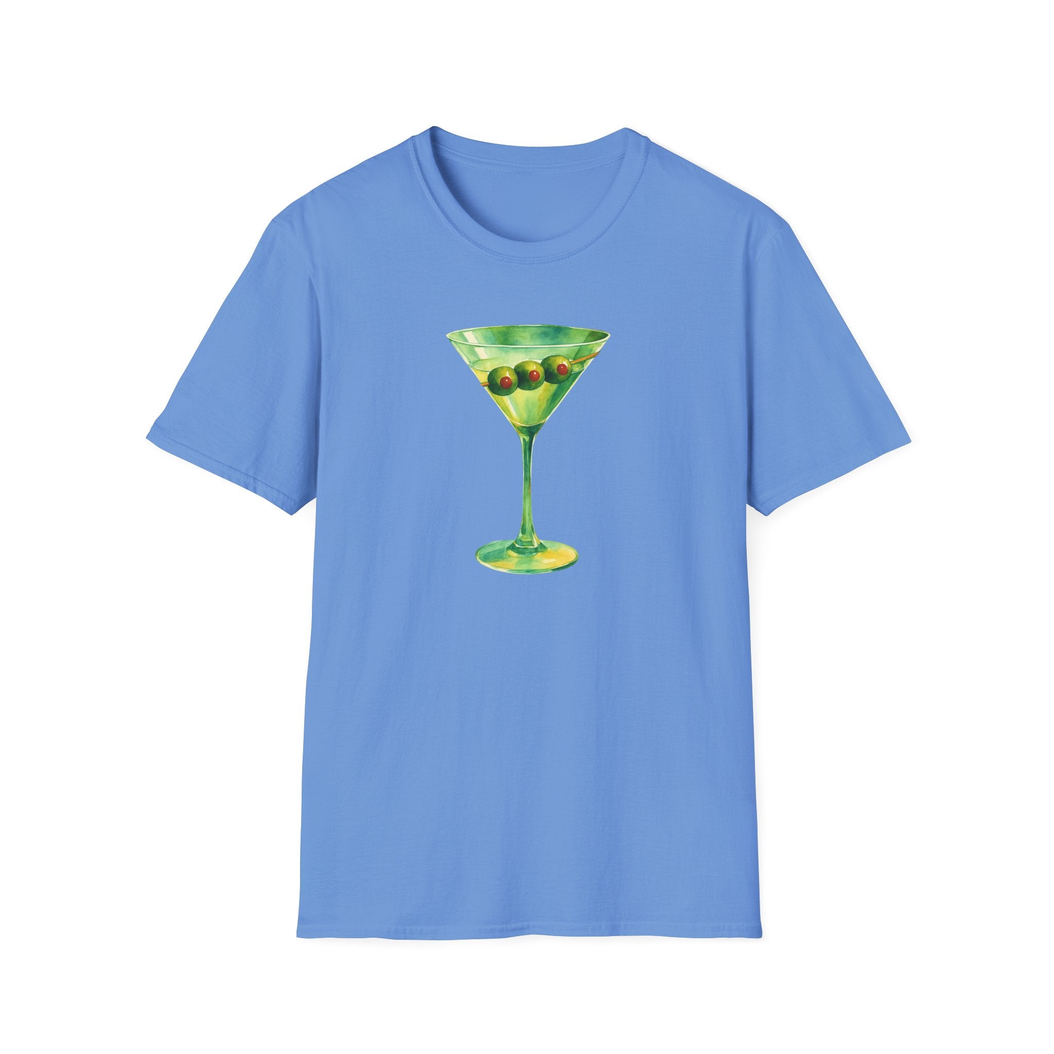 Martini Graphic T-Shirt | Unisex Softstyle Tee | Perfect for Cocktail Lovers, Parties, and Unique Gift Idea, Birthday, Summer Fun gift