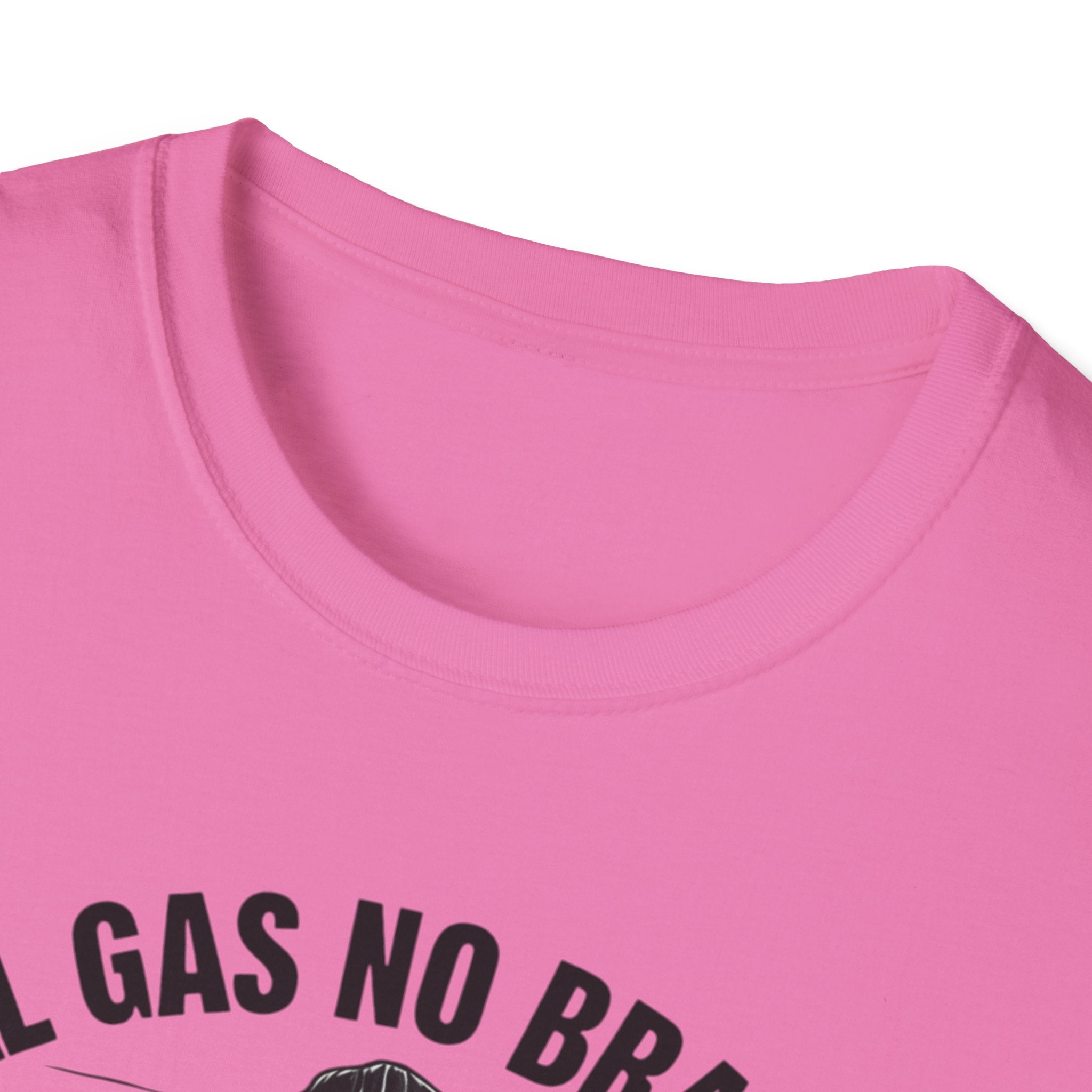 All Gas No Brakes Tee, Beach Party Skull Unisex Softstyle T-Shirt, Summer Skeleton Shirt, Vacation Graphic Top, Surfing Skeleton Apparel