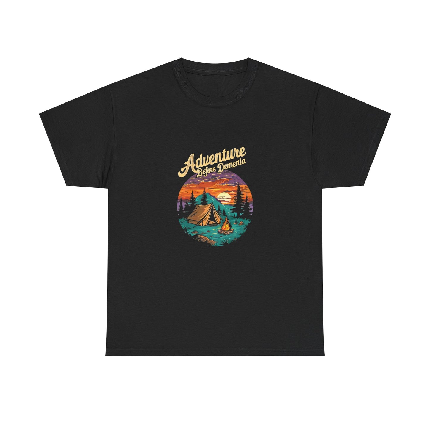 Adventure Before Dementia Unisex Tee, Funny Graphic T-Shirt, Retirement Gift, Elderly Humor Shirt, Memory Loss Joke Top