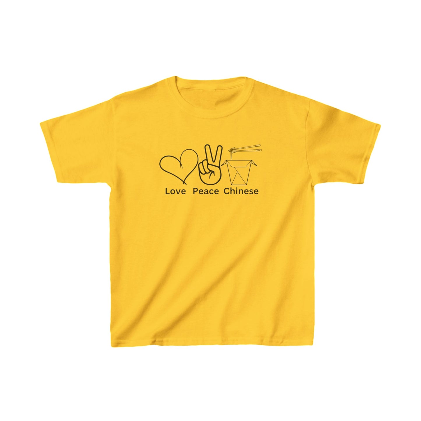 Kids T-Shirt - Love Peace Chinese Take Away