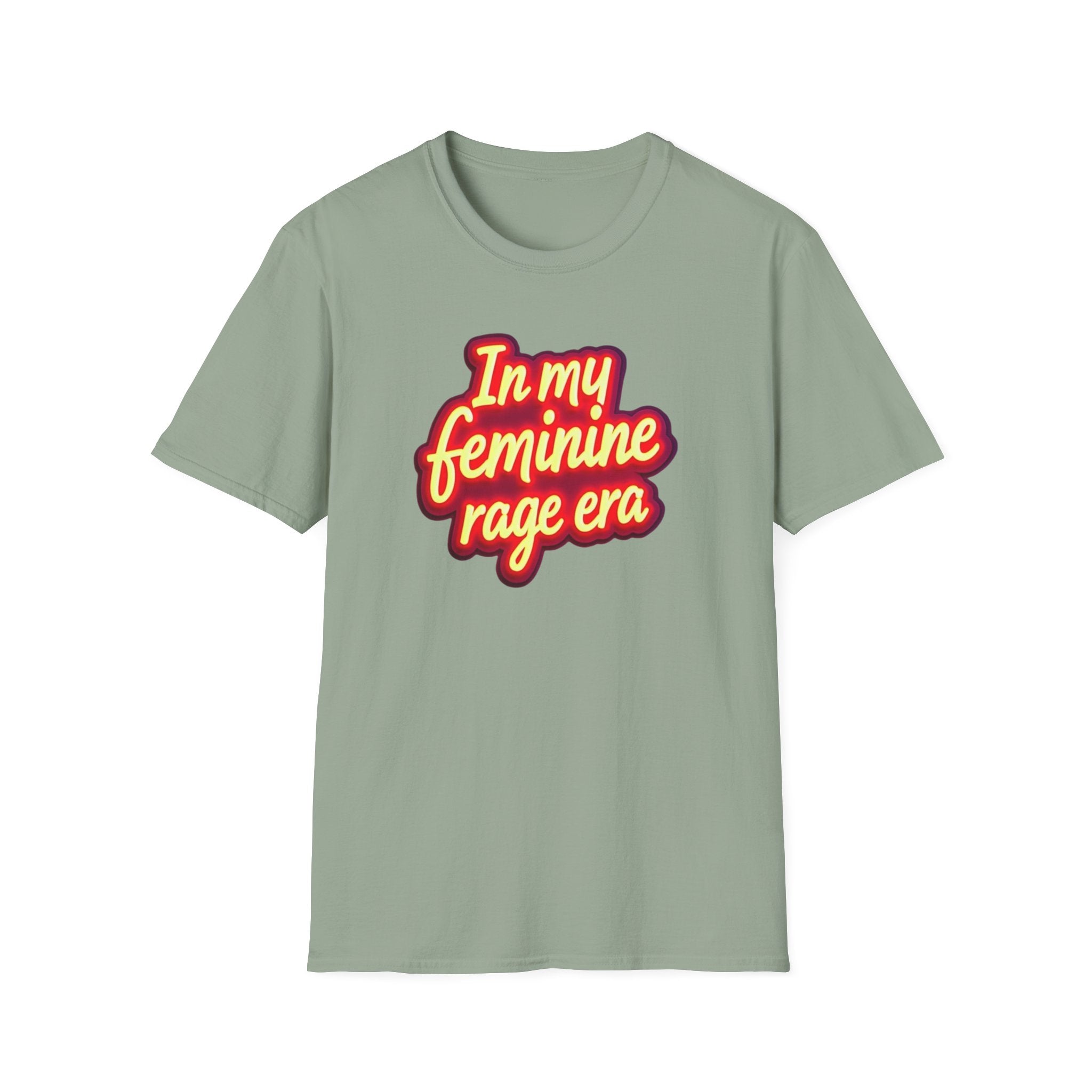 In my Feminine Rage Era Unisex T-Shirt | Softstyle Tee, Empowering Apparel, Womens  Empowerment, Casual Wear, Feminist Gift Anti Trump