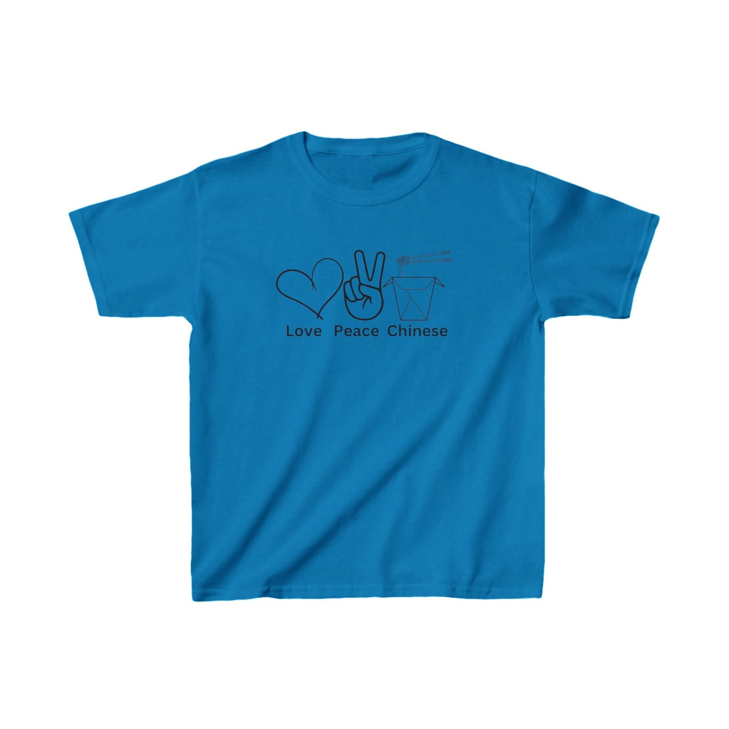Kids T-Shirt - Love Peace Chinese Take Away