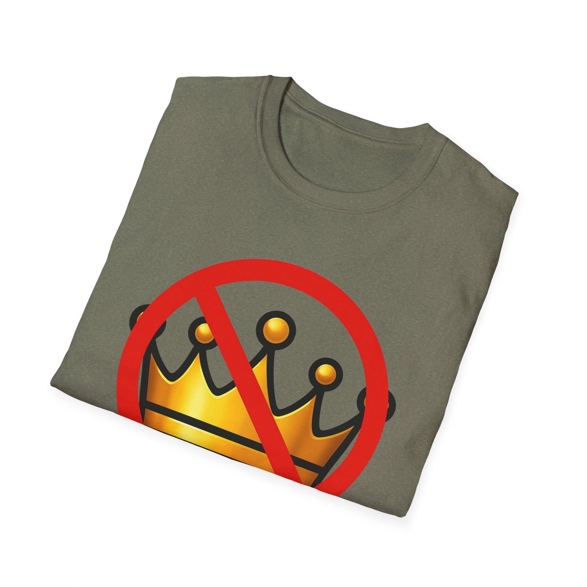 No Kings Anti Trump Protest Activist Unisex Softstyle T-Shirt, Resist Gift, June 14 Social Justice Tee, Activism Apparel, Political