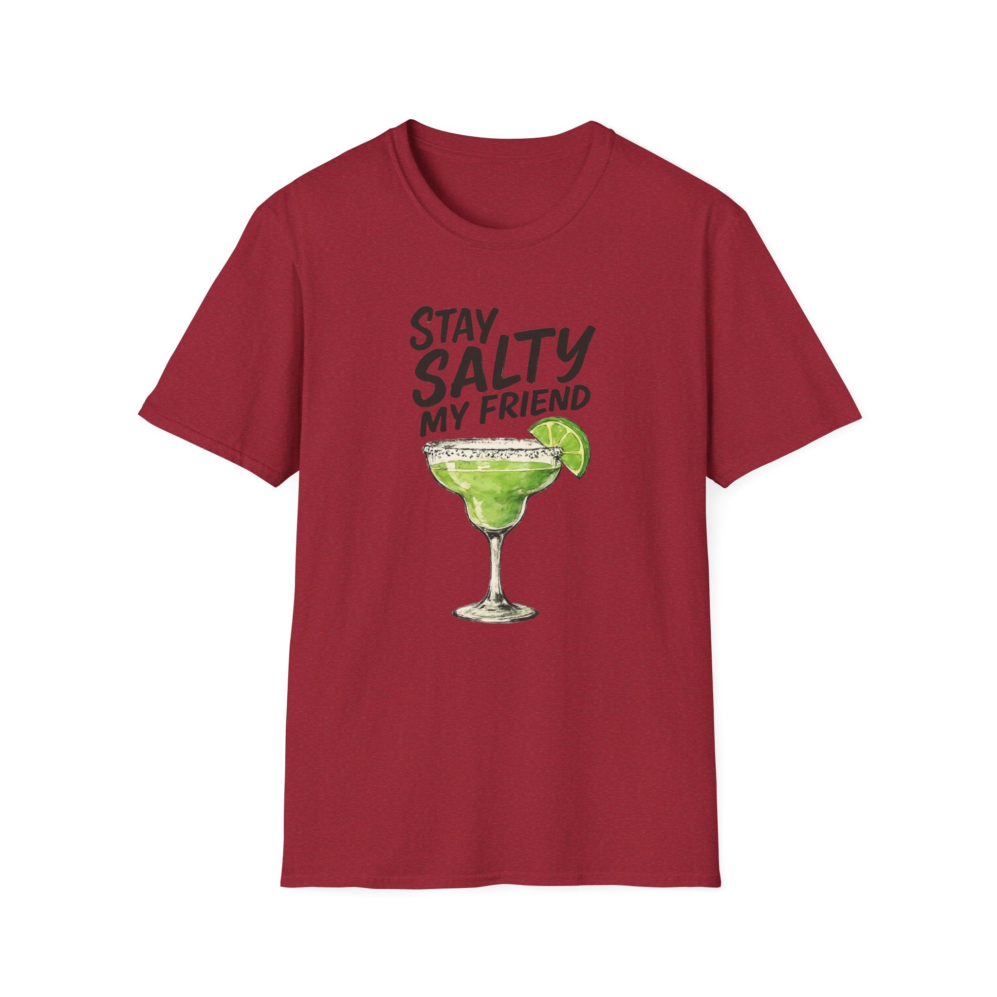 Stay Salty my friend Margarita Cocktail T-shirt, Tequila Drink Party Tee, Unisex Softstyle Top, Funny Graphic Shirt