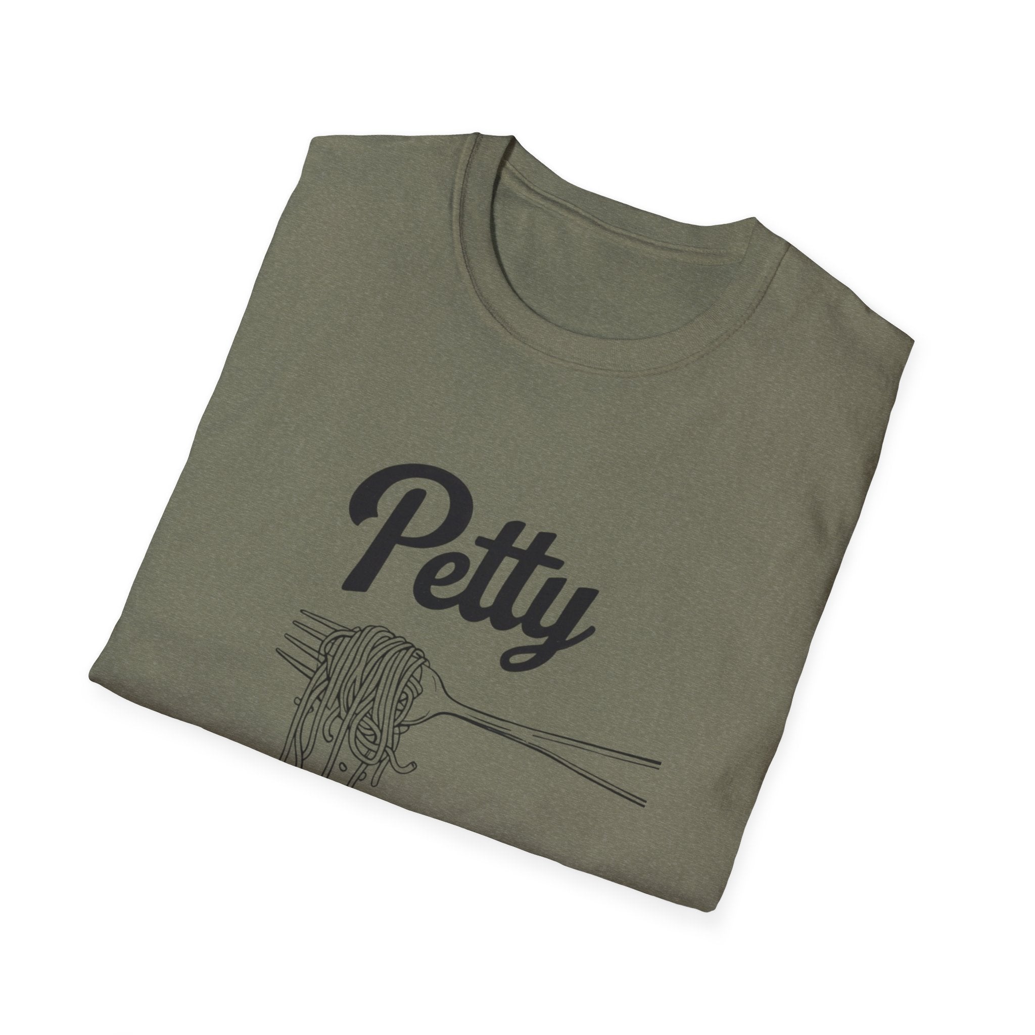 Petty spaghetti Humor Unisex T-Shirt, Funny Graphic Tee, Comfy Casual Wear, Gift for Friends, Quirky Statement Shirt
