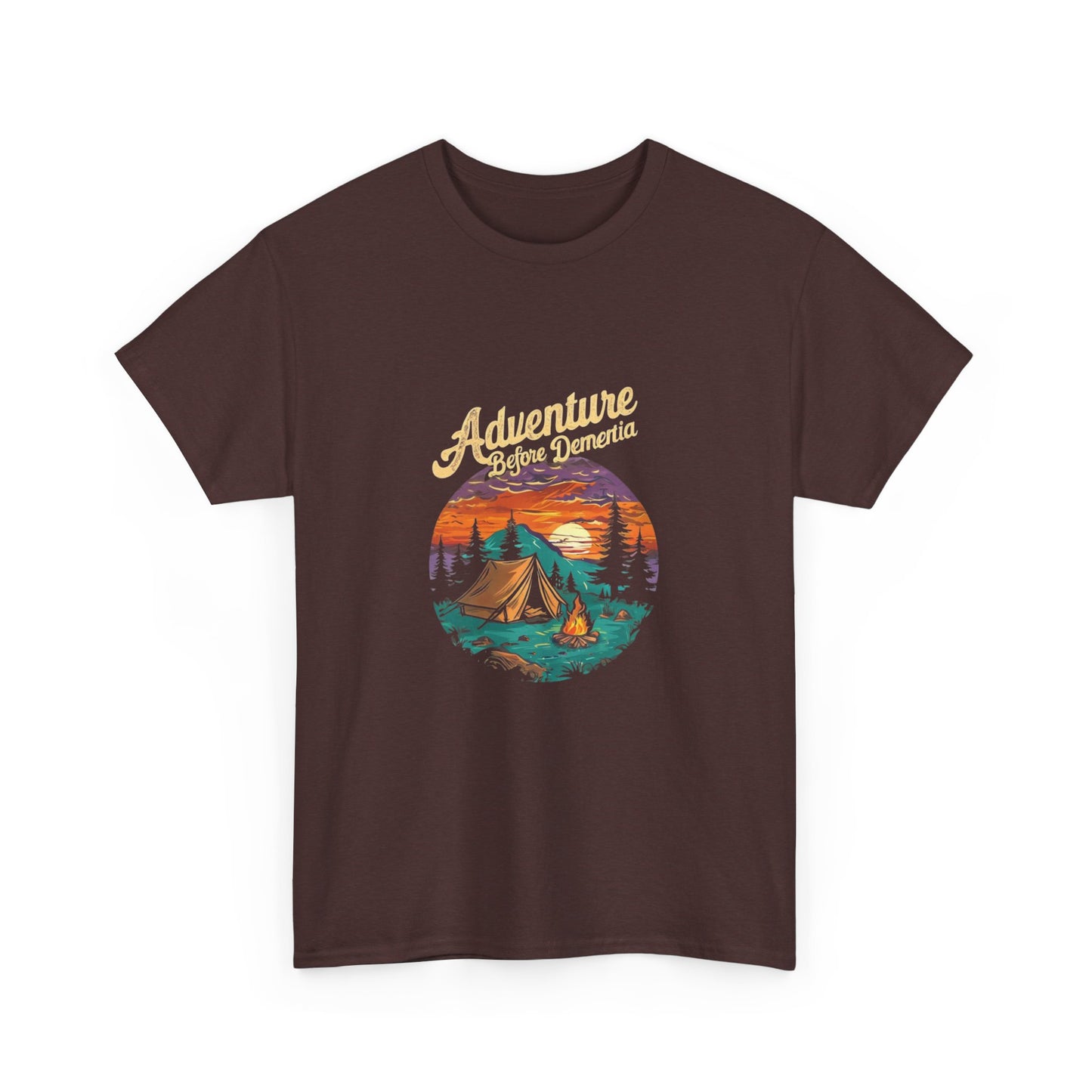 Adventure Before Dementia Unisex Tee, Funny Graphic T-Shirt, Retirement Gift, Elderly Humor Shirt, Memory Loss Joke Top