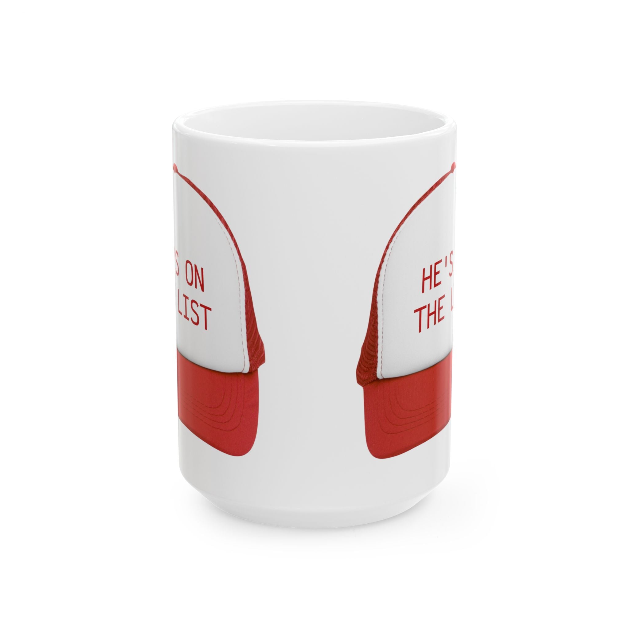 Ceramic Mug, He is on the List Anti Trump social justice activist gift Epstein List, 11oz 15oz, Resist Equality Feminist Gift Mug,