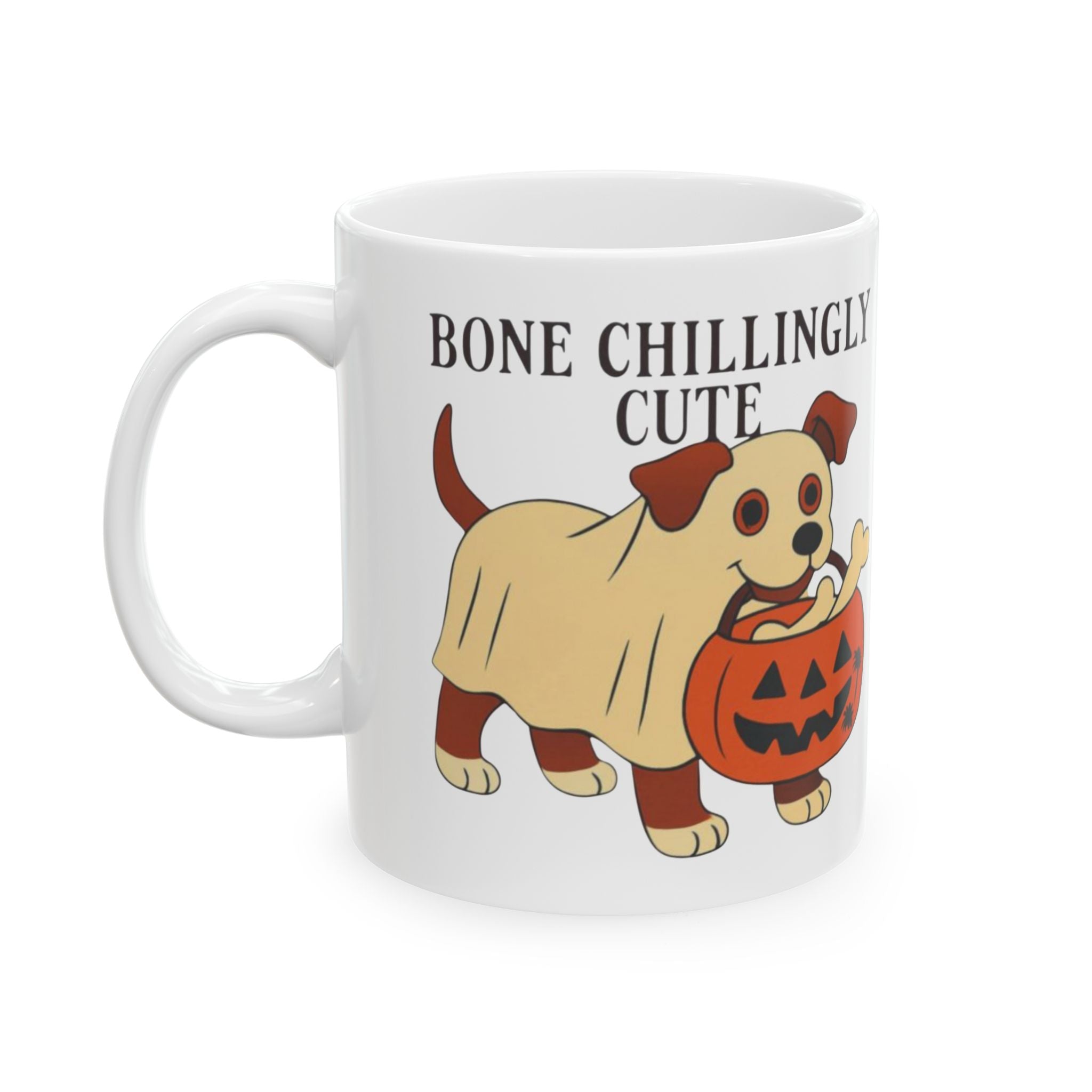 Playful Halloween Dog Mug, Funny Pet Lover Gift, Seasonal Coffee Cup, Perfect for Dog Owners & Holiday Celebrations dog lovers Halloween