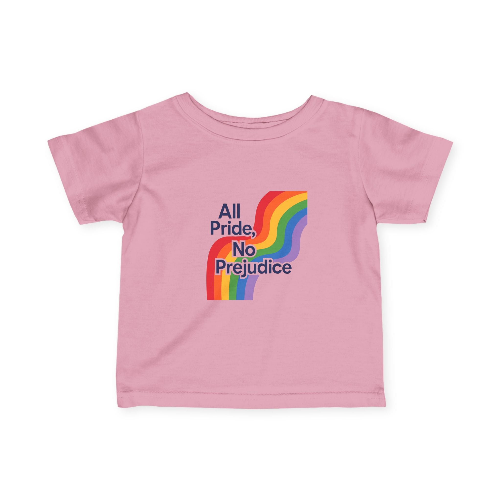 Rainbow Pride Infant Tee, Gay Rights Baby Shirt, Social Justice LGBTQ Onesie, No Prejudice Toddler Top, Pride Parade Kids Clothing