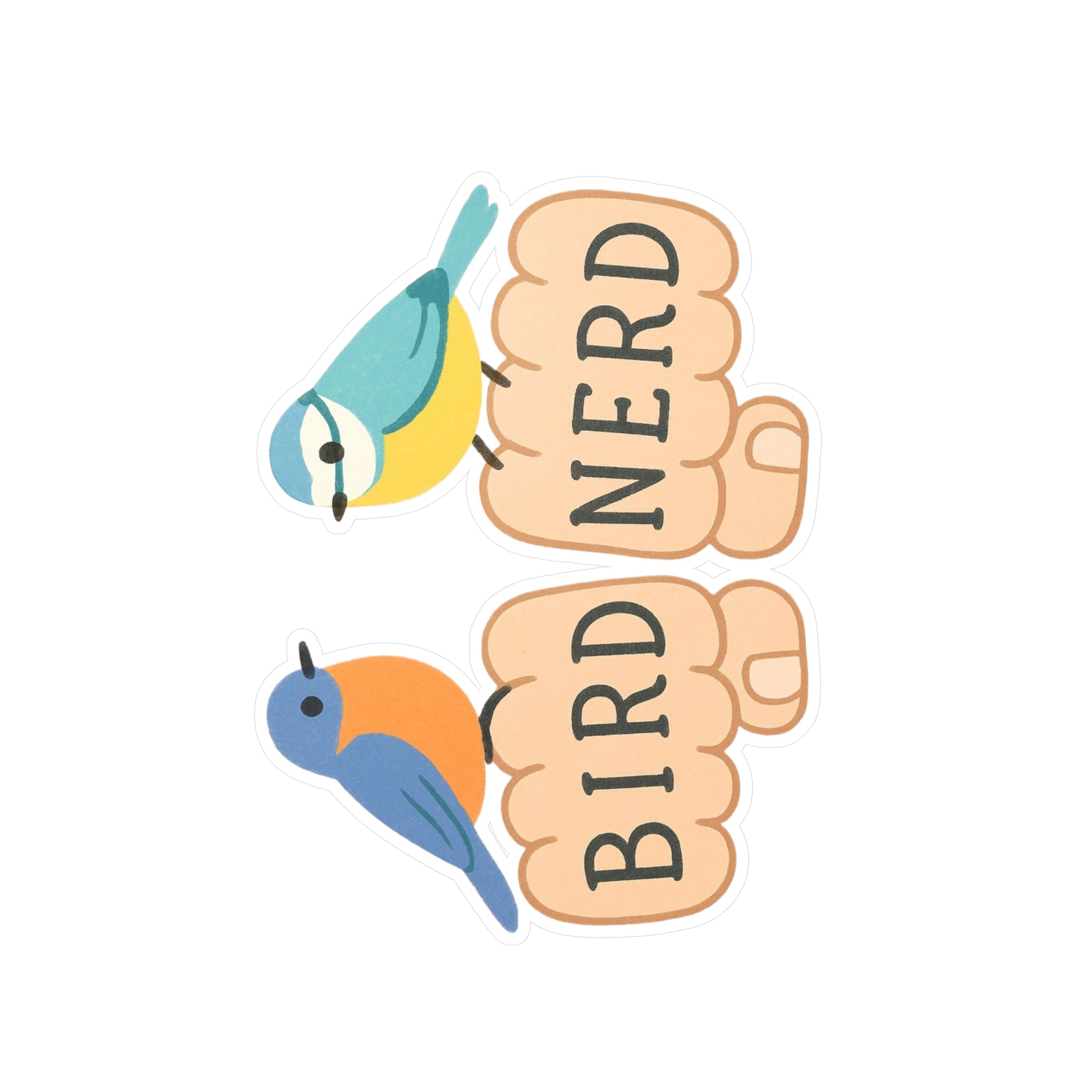 Bird Nerd Vinyl Decals for Enthusiasts, Stickers Gift for Bird Lovers, Fun Wall Art, Gift for Nature Lovers, Customizable Outdoor Decor