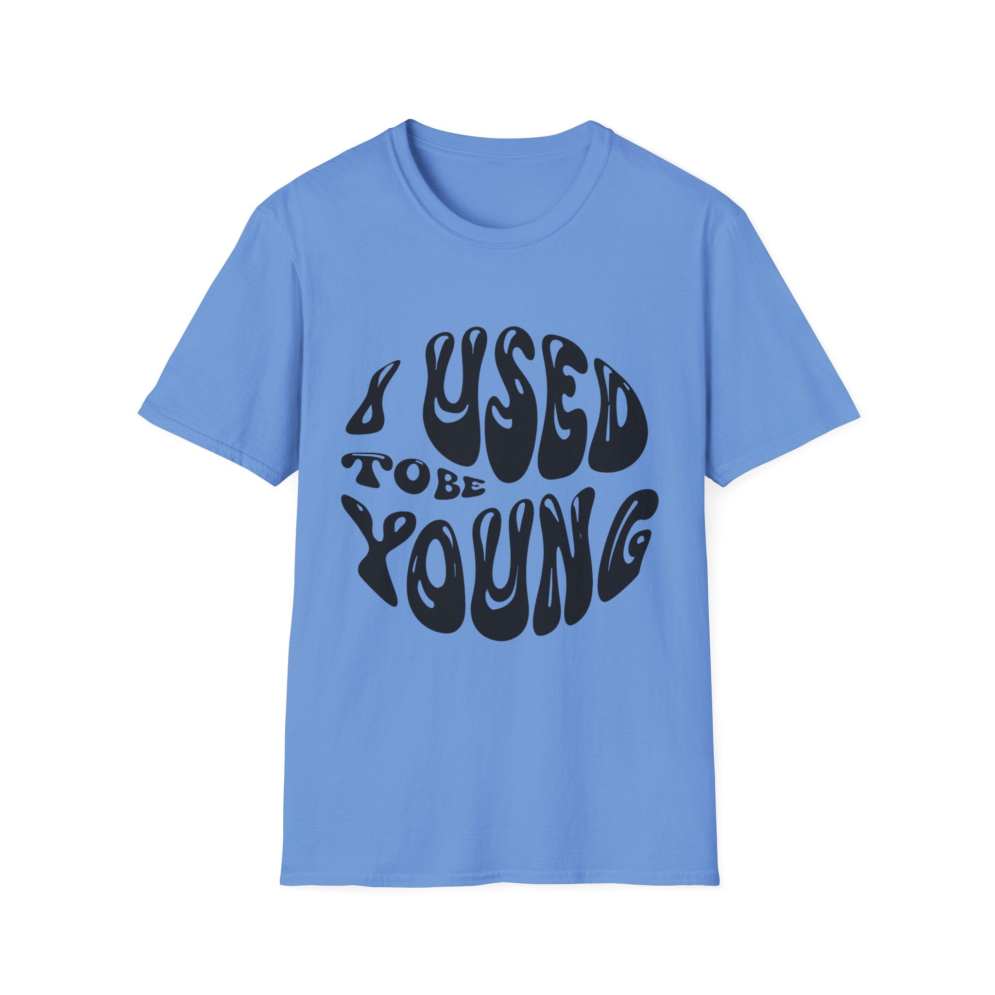 I used to be young Vintage Vibes Unisex Softstyle T-Shirt, Nostalgic Shirt, Retro Tee, Classic Graphic Tee, Throwback T-Shirt