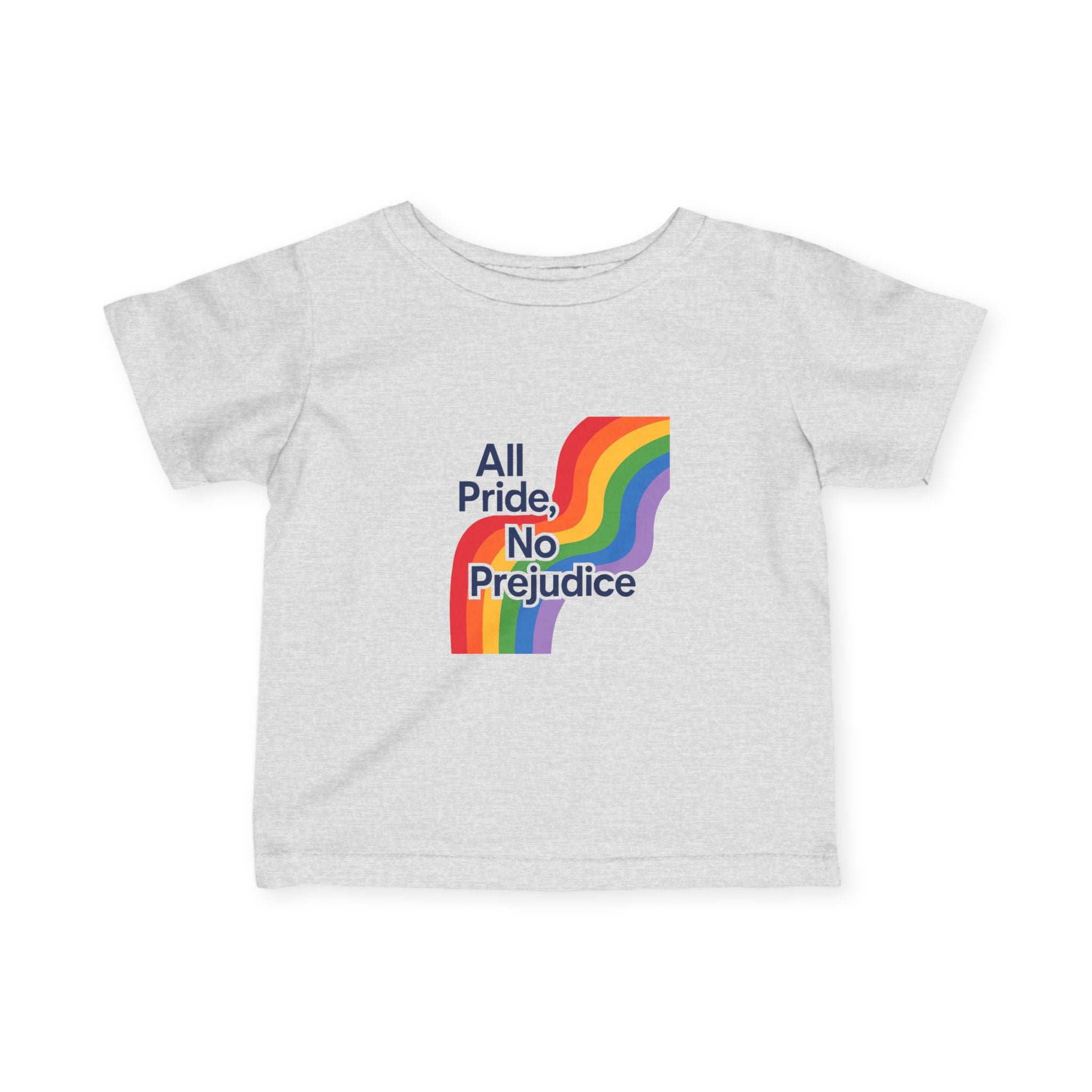 Rainbow Pride Infant Tee, Gay Rights Baby Shirt, Social Justice LGBTQ Onesie, No Prejudice Toddler Top, Pride Parade Kids Clothing