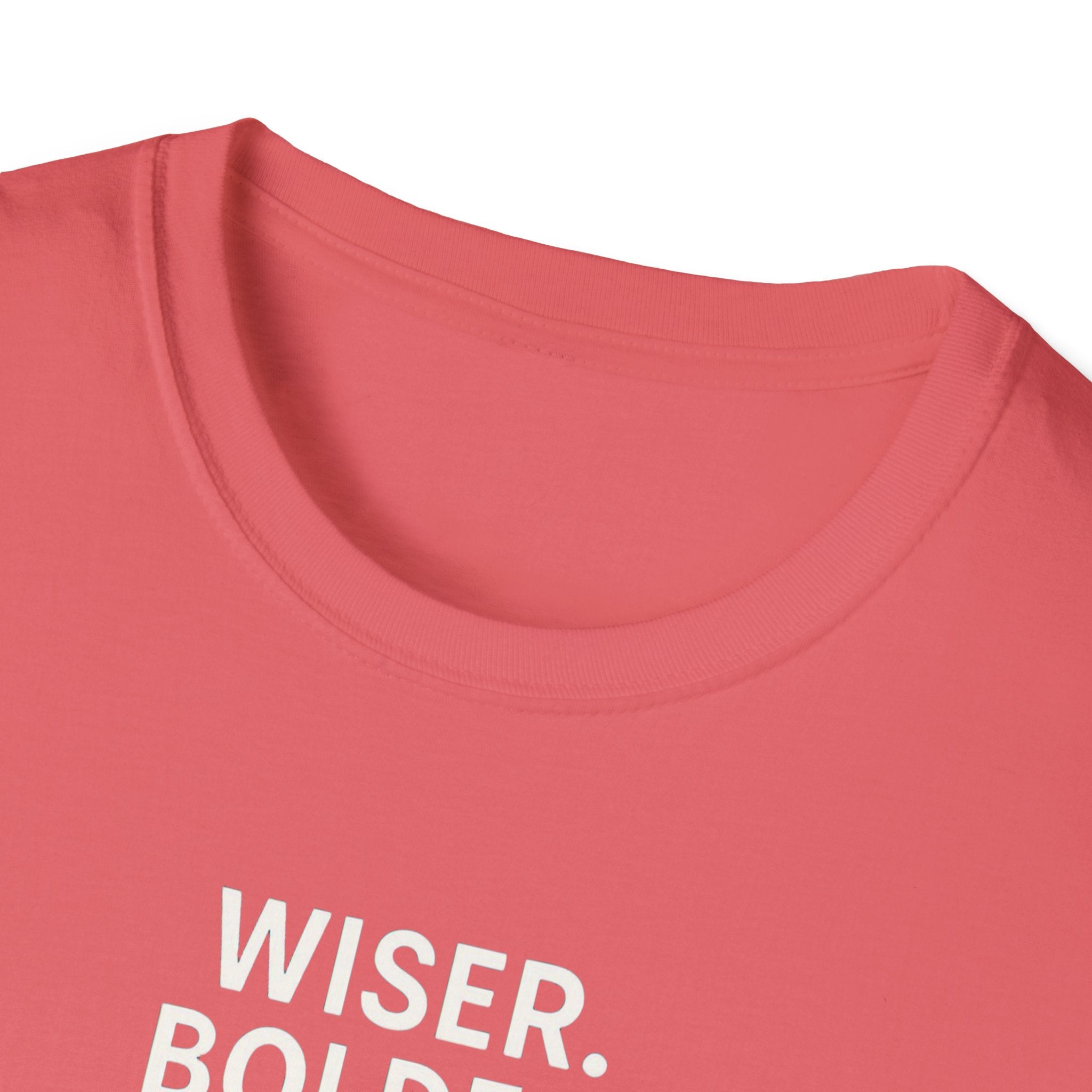 Menopause Transformation Unisex Softstyle T-Shirt, Wiser Bolder Hotter Literally, Hot Flash Tee, Gift for Women, Funny Menopausal Shirt