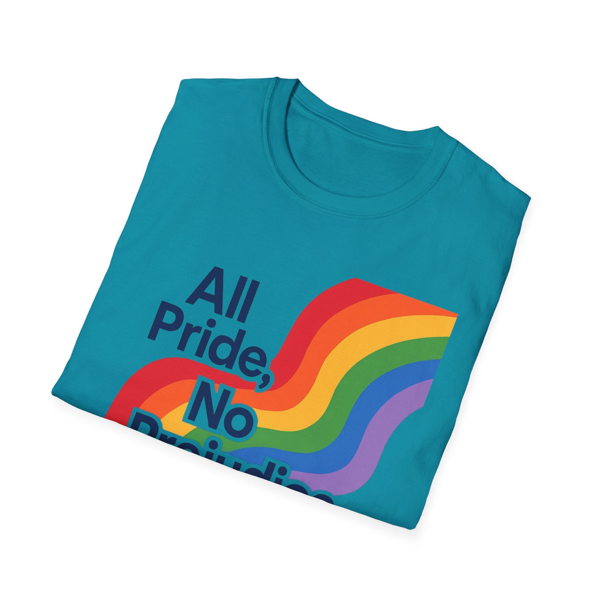 All pride no prejudice Pride Awareness Tee rainbow gift social justice T shirt