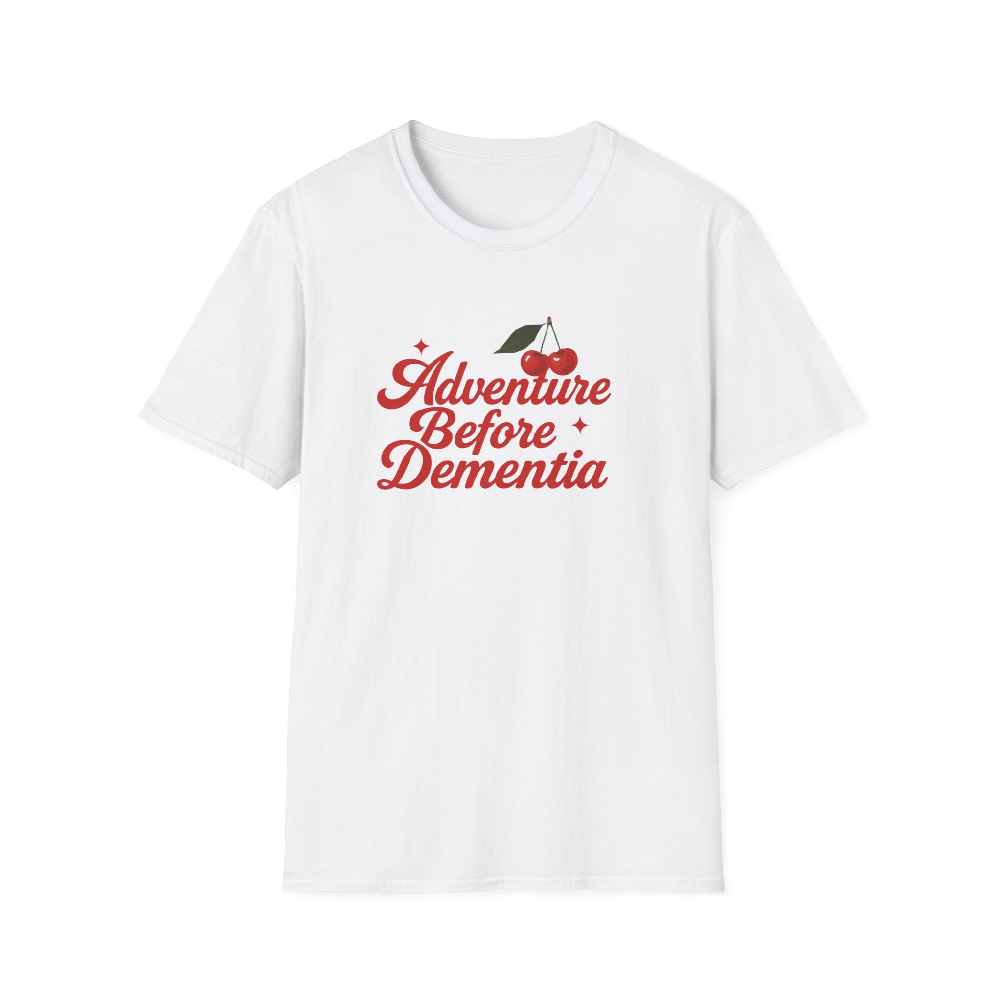Adventure Before Dementia T-Shirt, Unisex Tee for Caregivers, Memory Awareness, Cozy Casual Wear, Gift Idea for Friends retirement gift