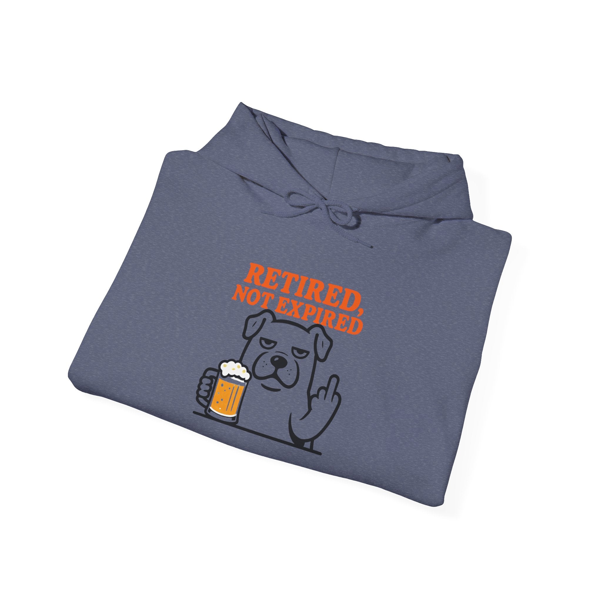 Retired not expired Dog and beer Hoodie, Retirement Adventure Gifts, Funny Unisex Sweatshirt