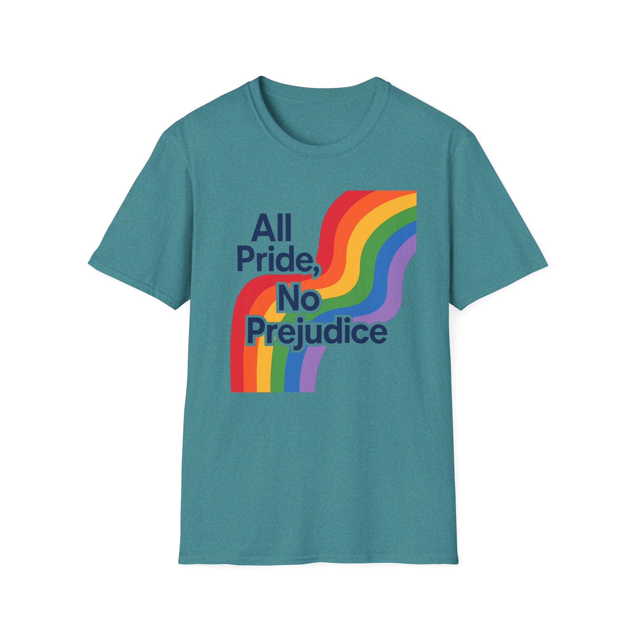All pride no prejudice Pride Awareness Tee rainbow gift social justice T shirt