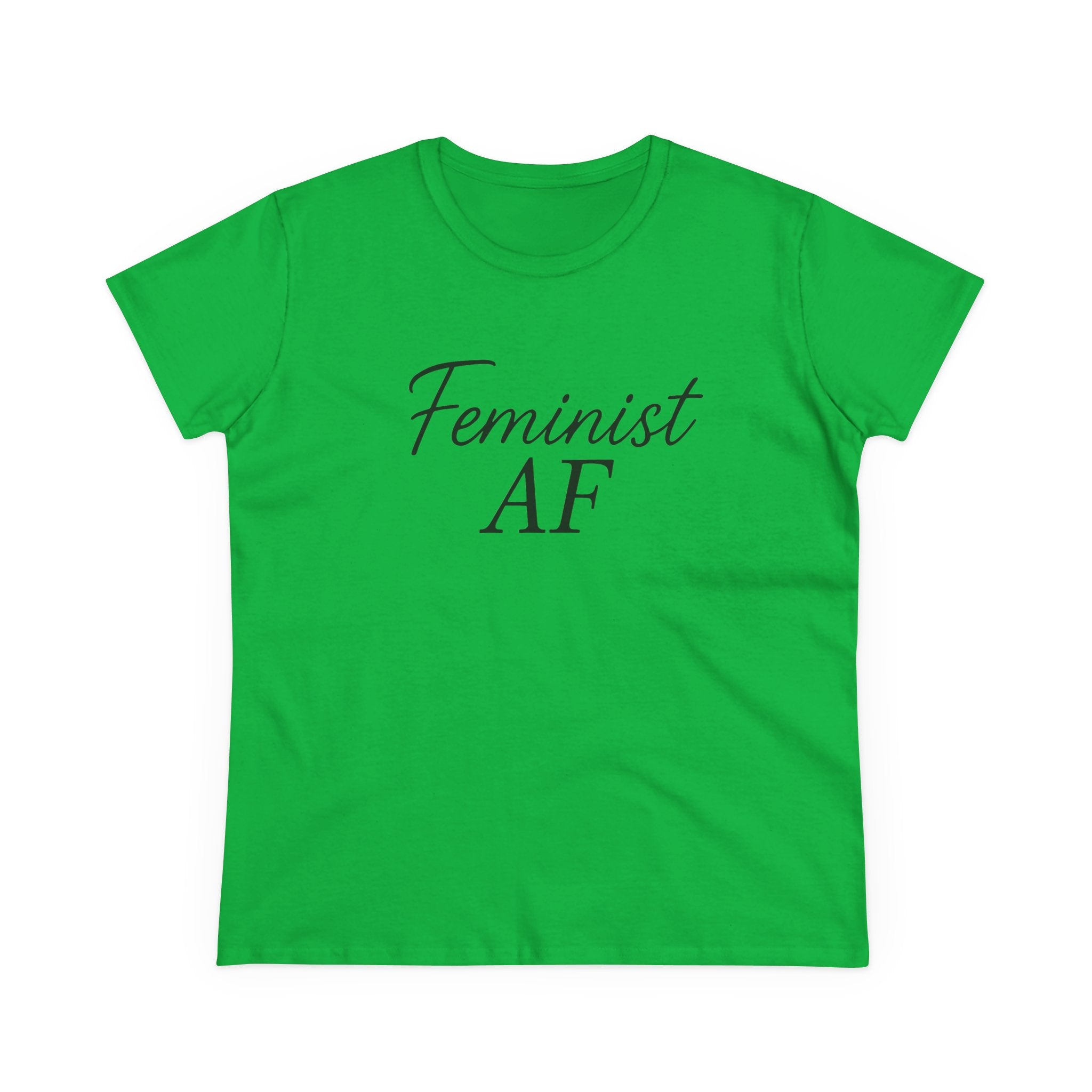 Feminist AF Tee, Protest Shirt, Empowerment Top, Activist Clothing, Women's Rights Apparel, Midweight Cotton Tshirt