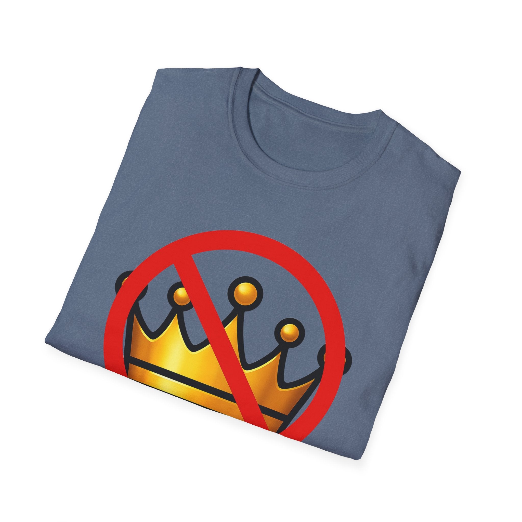 No Kings Anti Trump Protest Activist Unisex Softstyle T-Shirt, Resist Gift, June 14 Social Justice Tee, Activism Apparel, Political