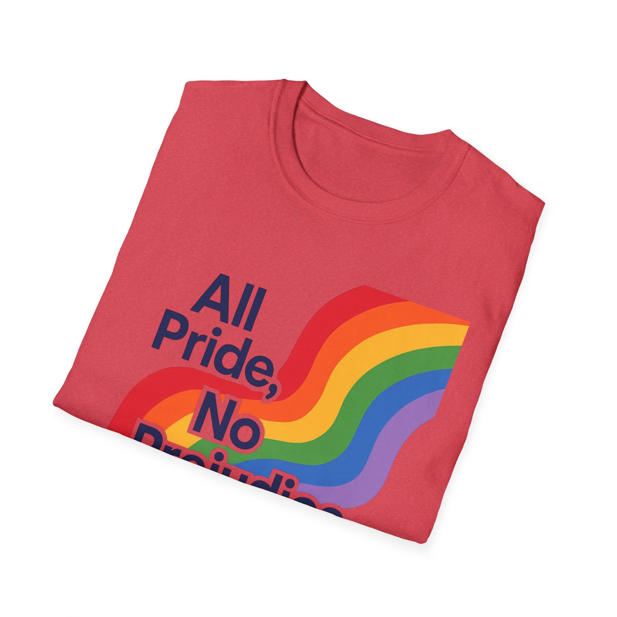 All pride no prejudice Pride Awareness Tee rainbow gift social justice T shirt