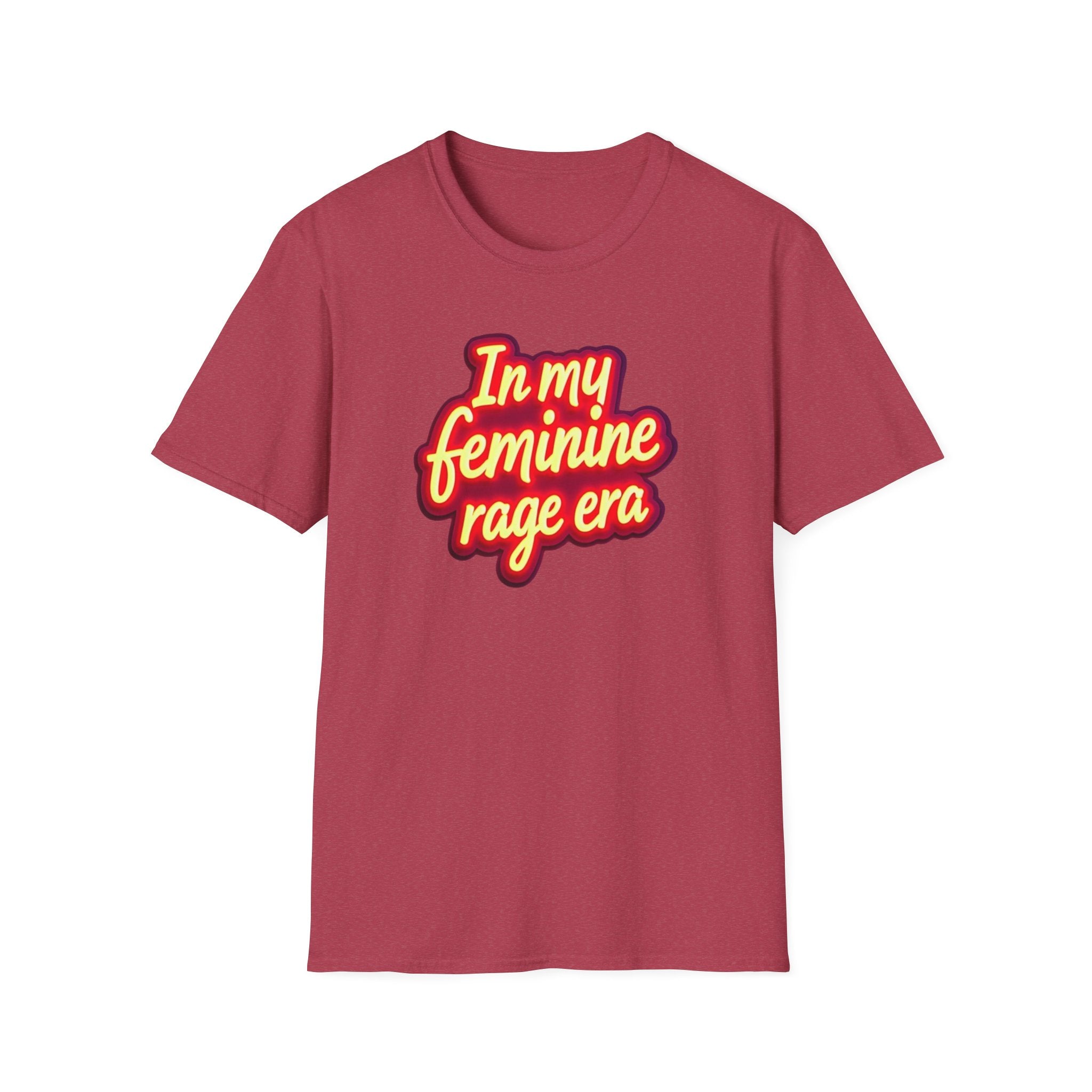 In my Feminine Rage Era Unisex T-Shirt | Softstyle Tee, Empowering Apparel, Womens  Empowerment, Casual Wear, Feminist Gift Anti Trump