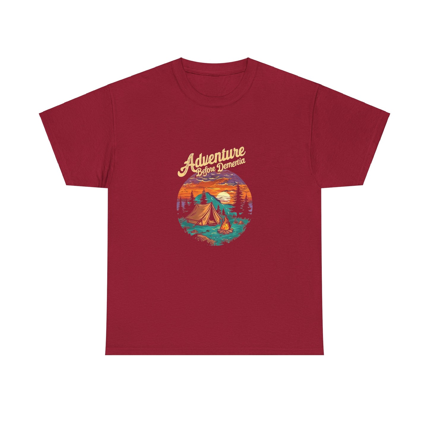 Adventure Before Dementia Unisex Tee, Funny Graphic T-Shirt, Retirement Gift, Elderly Humor Shirt, Memory Loss Joke Top