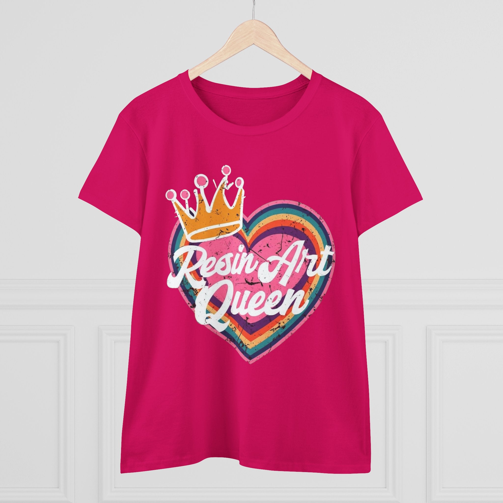 Resin Art Queen Tee - Fun, Colorful Cotton Shirt for Art Lovers, Gifts, Festivals, Home Parties, Creative Outfits