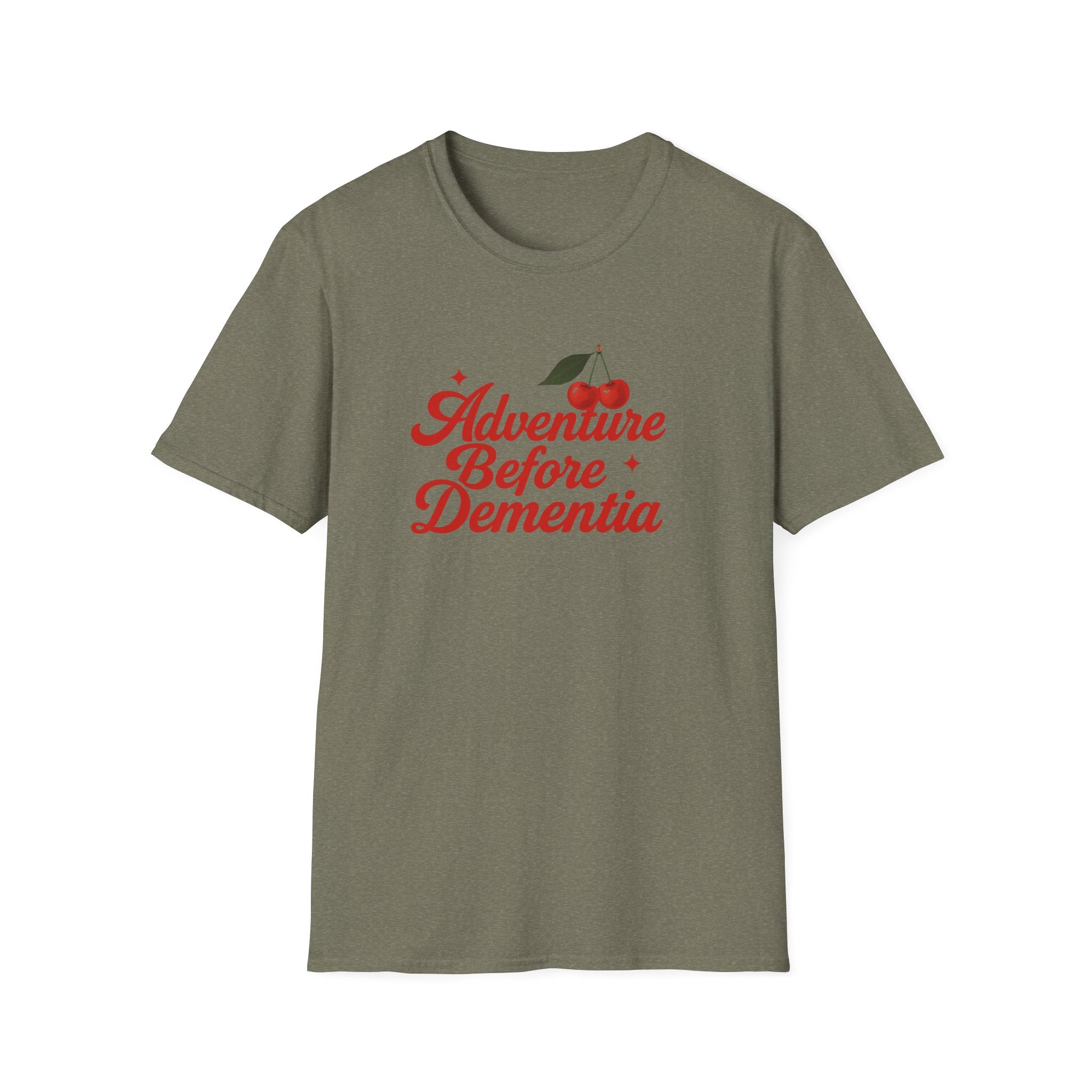 Adventure Before Dementia T-Shirt, Unisex Tee for Caregivers, Memory Awareness, Cozy Casual Wear, Gift Idea for Friends retirement gift