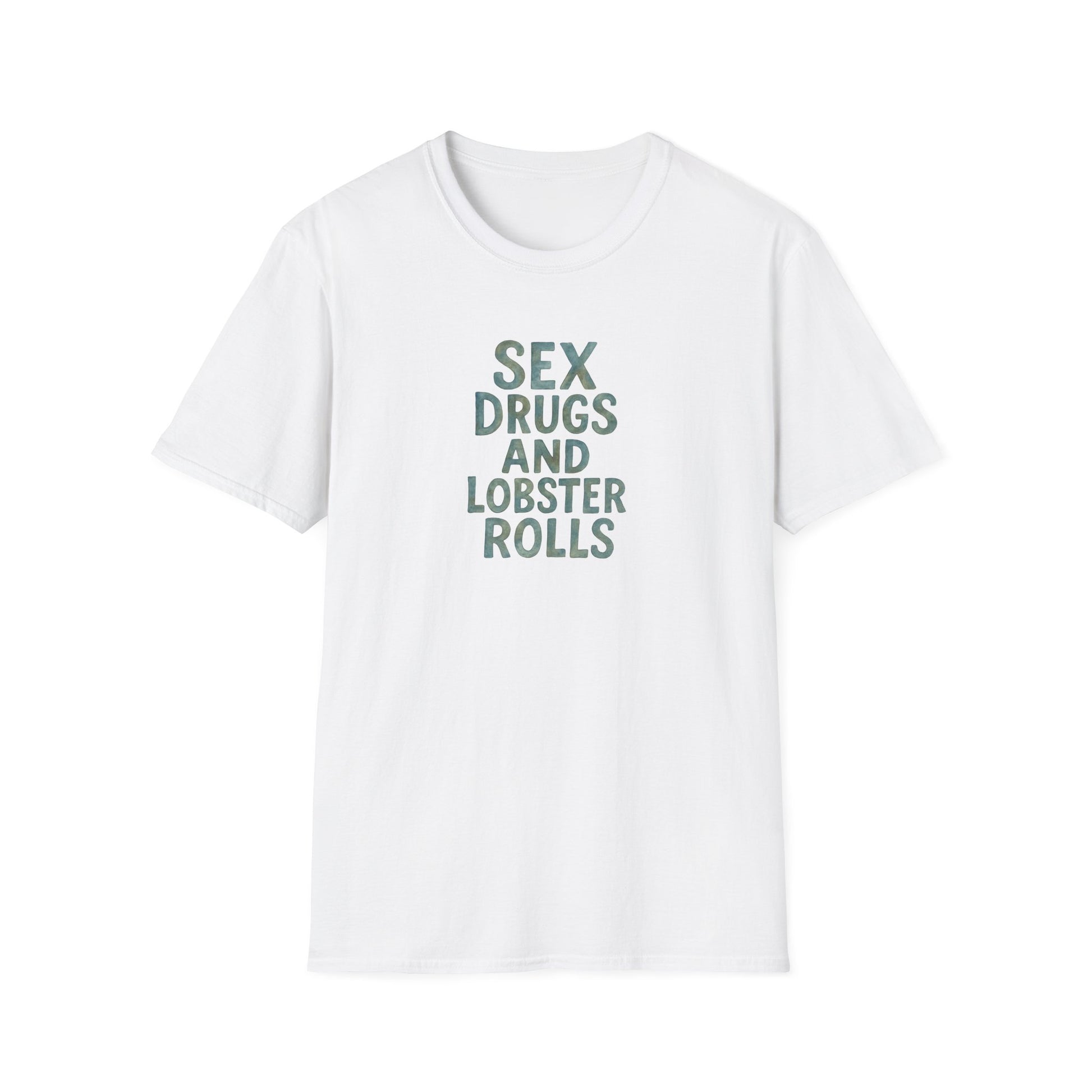 Seafood Love Her Gift Unisex Softstyle T-Shirt, Lobster Roll Tee, Beach Lover Shirt, Summertime Apparel, Funny Foodie Top